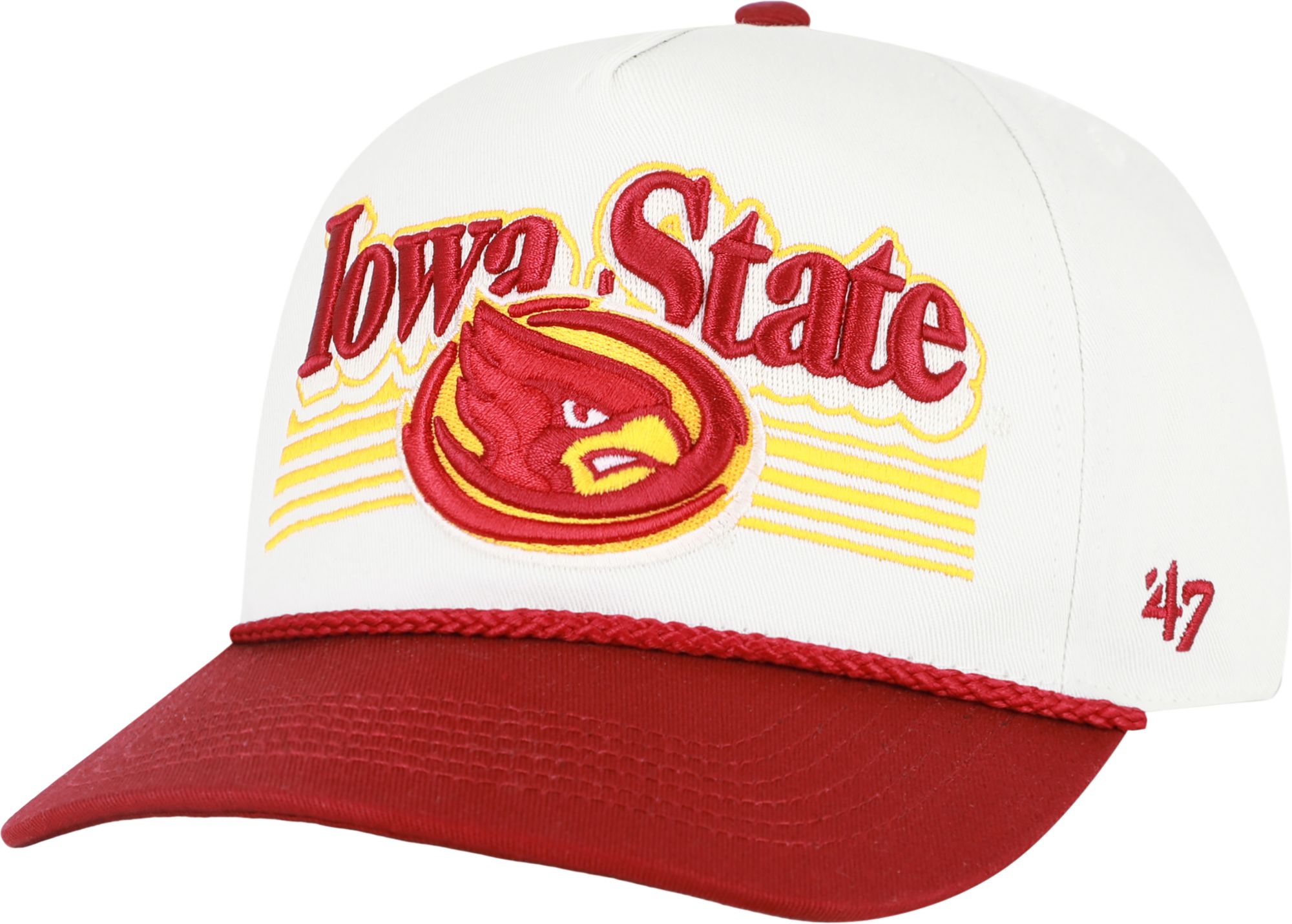 '47 Adult Iowa State Cyclones Sandstone Script Fade Hitch Adjustable Hat