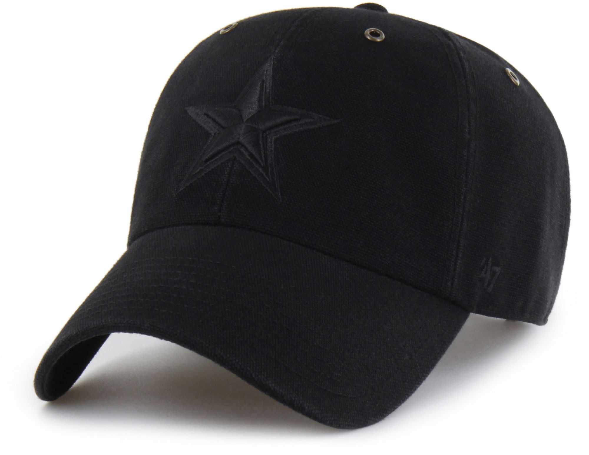 Carhartt x '47 Adult Dallas Cowboys Black Dyed Clean Up Adjustable Hat