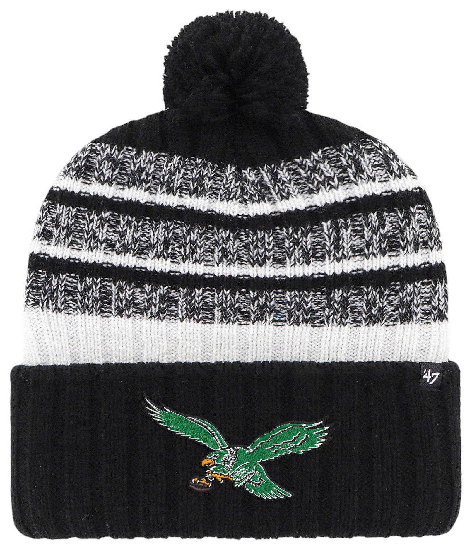 '47 Adult Philadelphia Eagles Tavern Black Beanie
