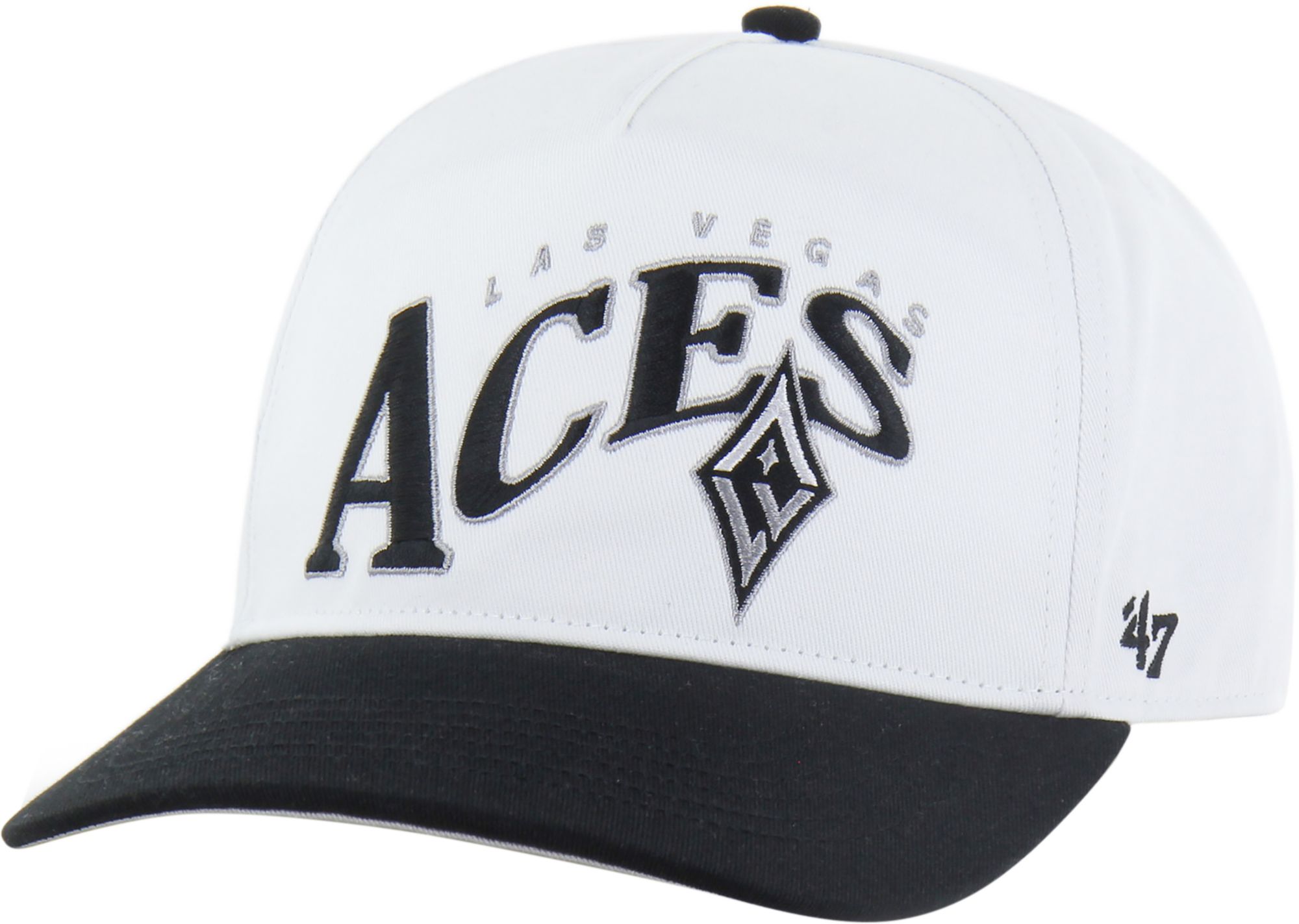 '47 Adult Las Vegas Aces White Two Tone Wave Hitch Adjustable Hat
