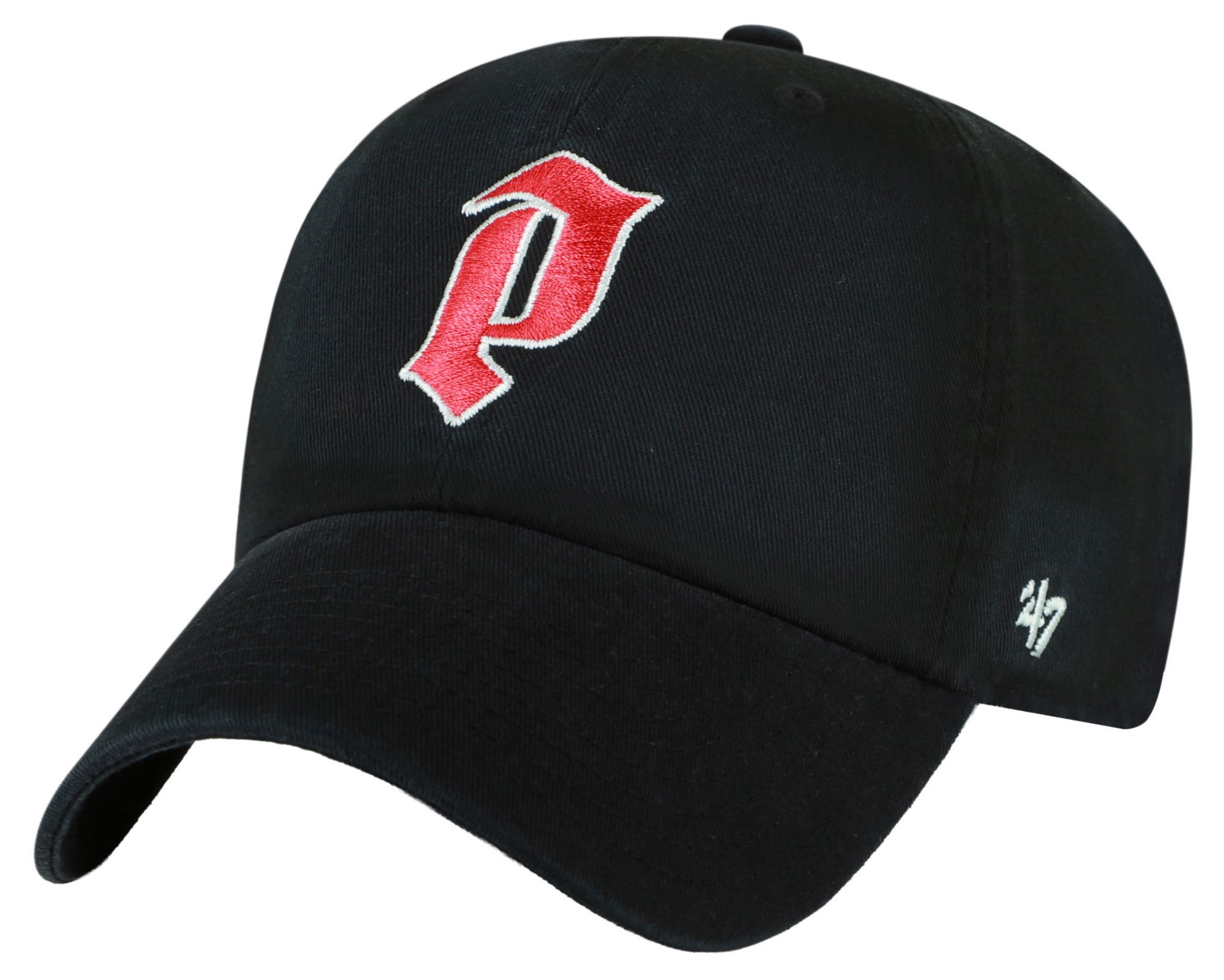 '47 Adult Portland Fire Black Logo Clean Up Adjustable Hat