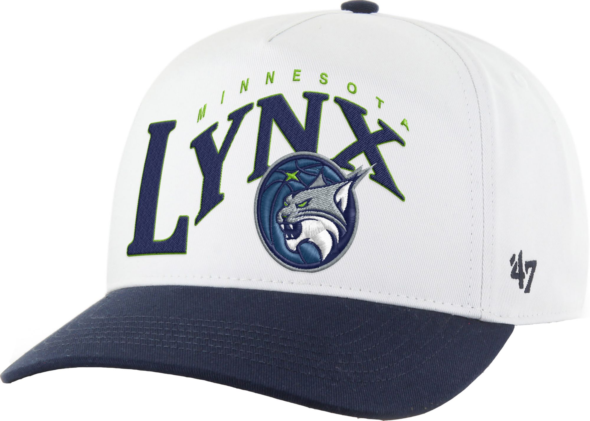 '47 Adult Minnesota Lynx White Wave Hitch Adjustable Hat