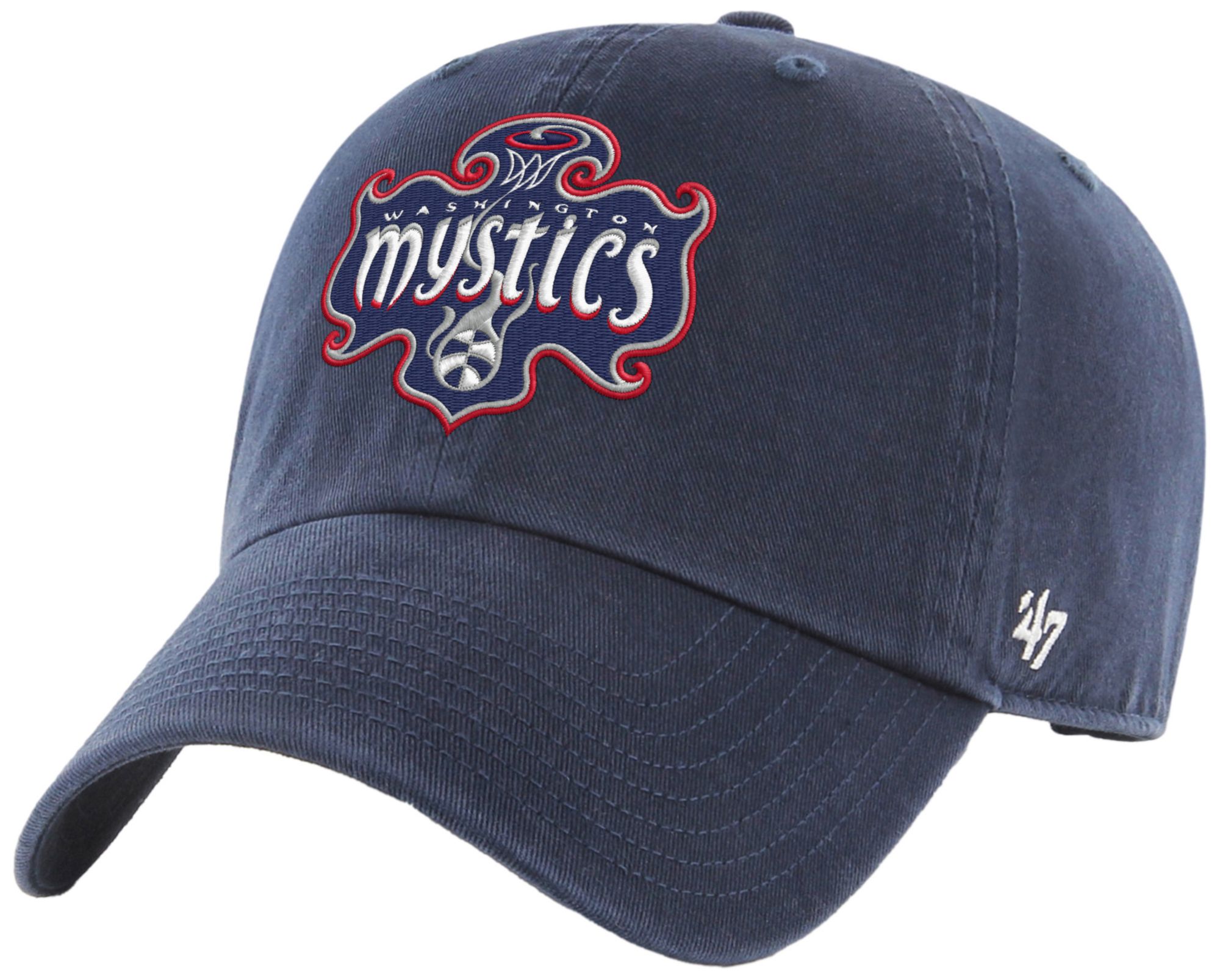 '47 Adult Washington Mystics Navy Logo Clean Up Adjustable Hat