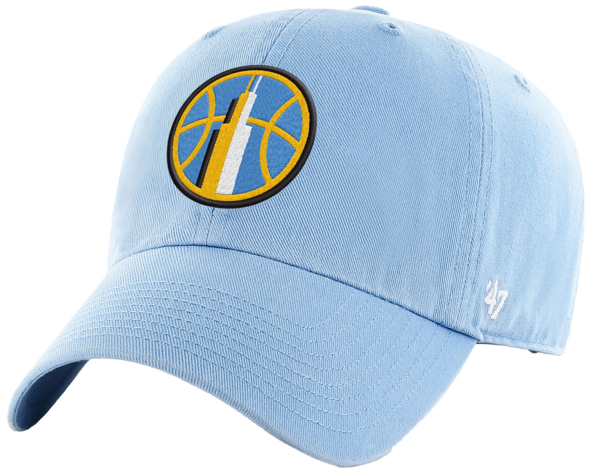 '47 Adult Chicago Sky Blue Logo Clean Up Adjustable Hat