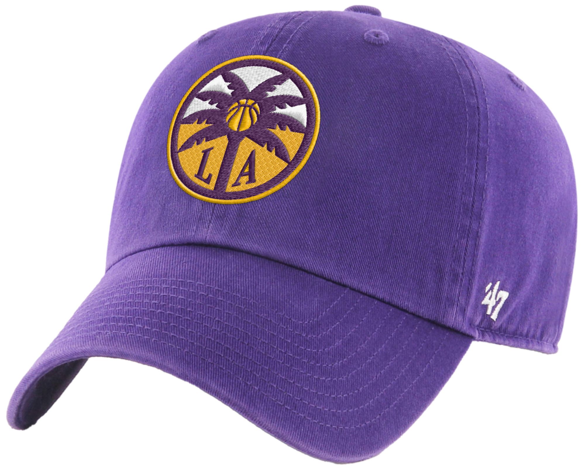 '47 Adult Los Angeles Sparks Purple Logo Clean Up Adjustable Hat