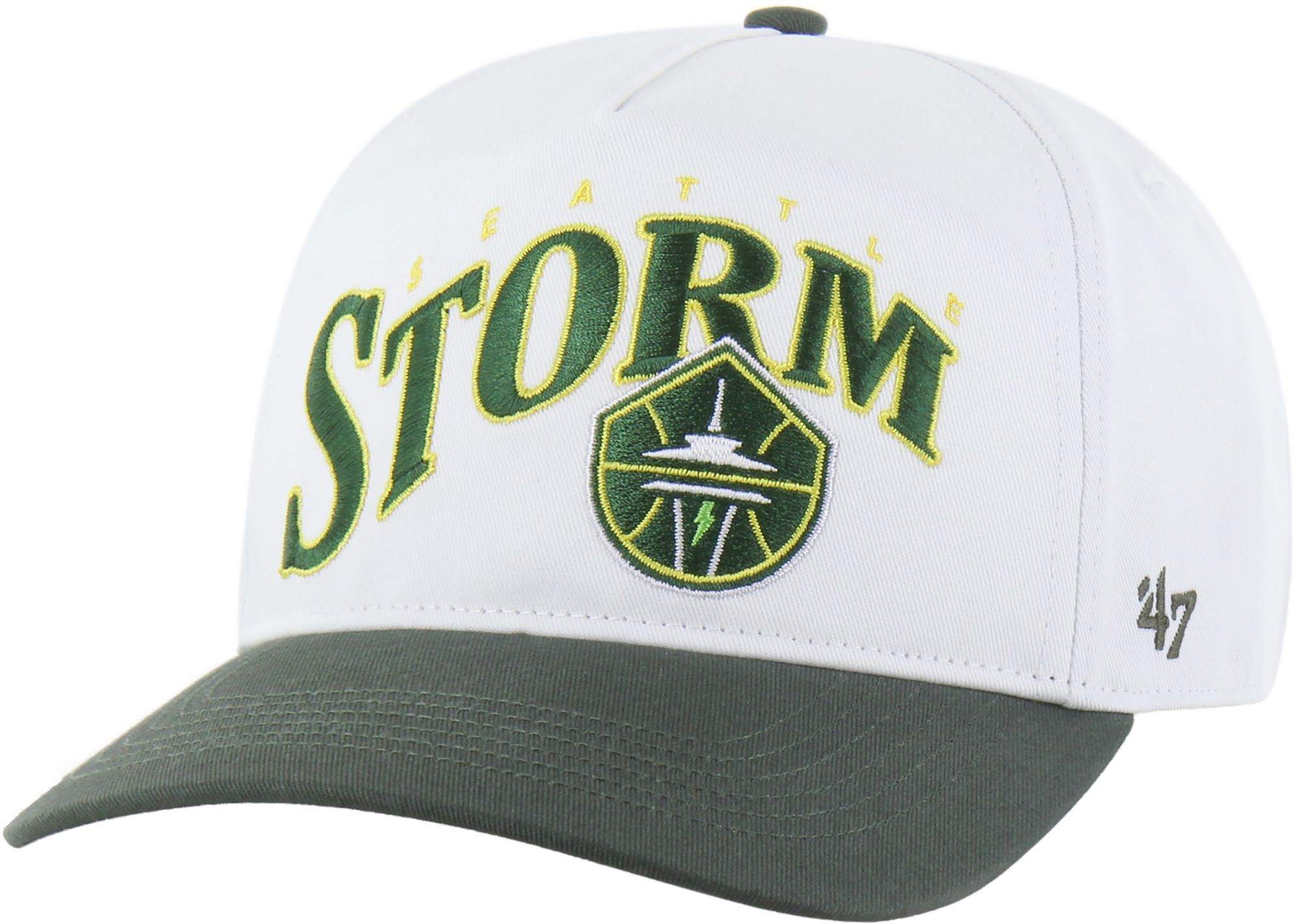 '47 Adult Seattle Storm White Two Tone Wave Hitch Adjustable Hat