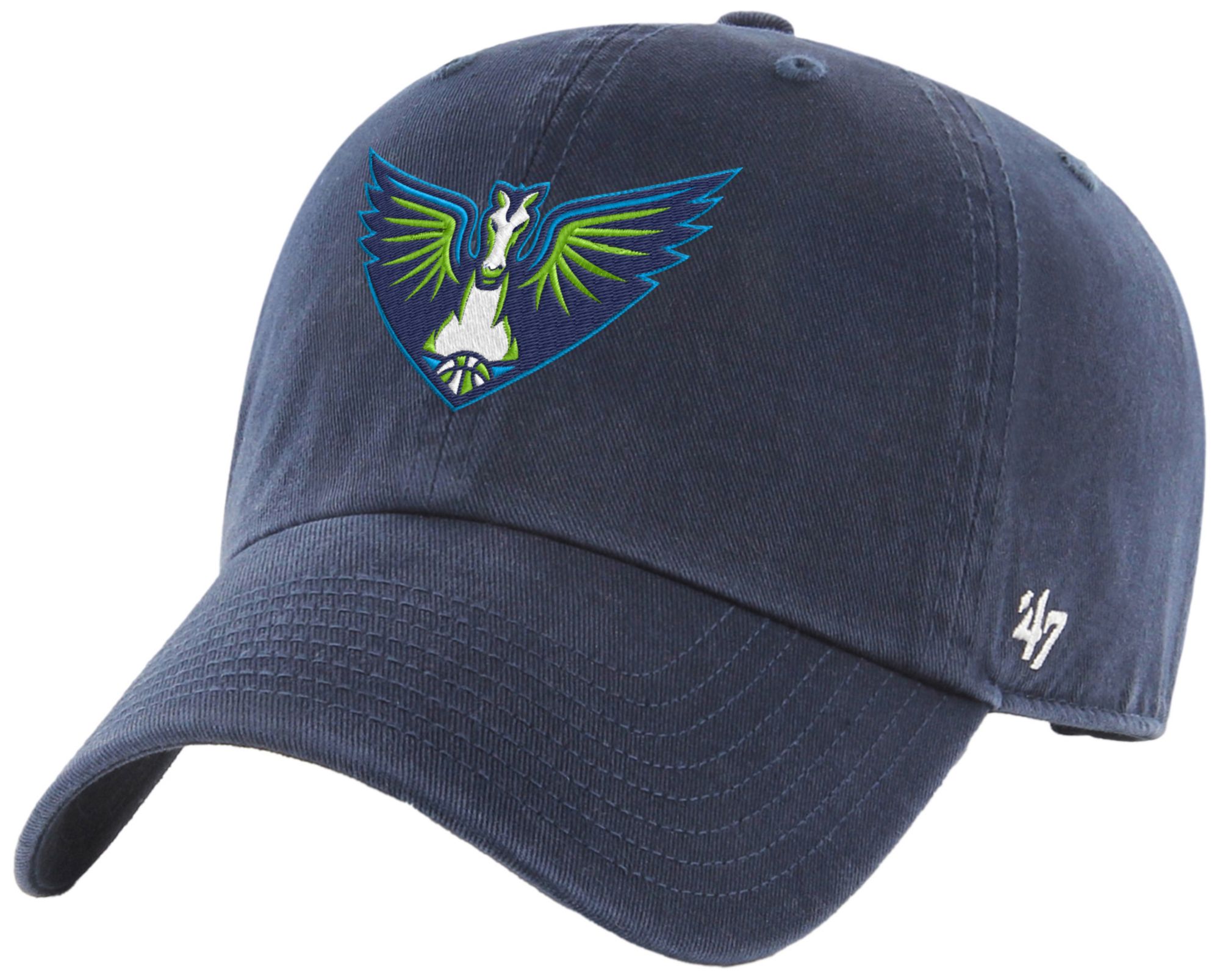 '47 Adult Dallas Wings Navy Logo Clean Up Adjustable Hat