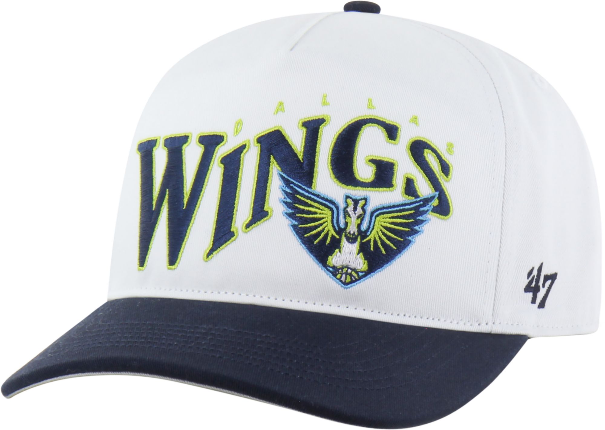 '47 Adult Dallas Wings White Two Tone Wave Hitch Adjustable Hat