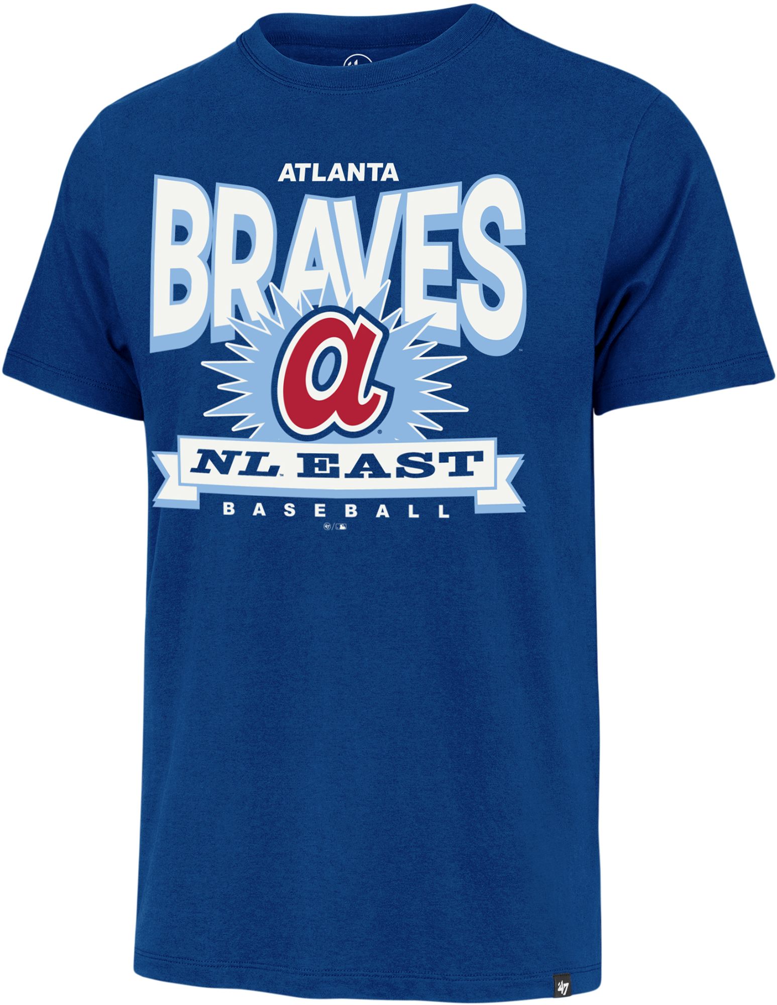 '47 Men's Atlanta Braves Blue Cooperstown Twelve Six Franklin T-Shirt
