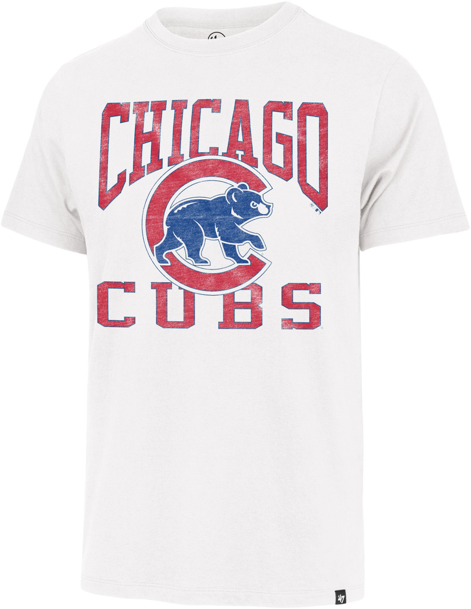 '47 Men's Chicago Cubs White Wash Big Ups Franklin T-Shirt