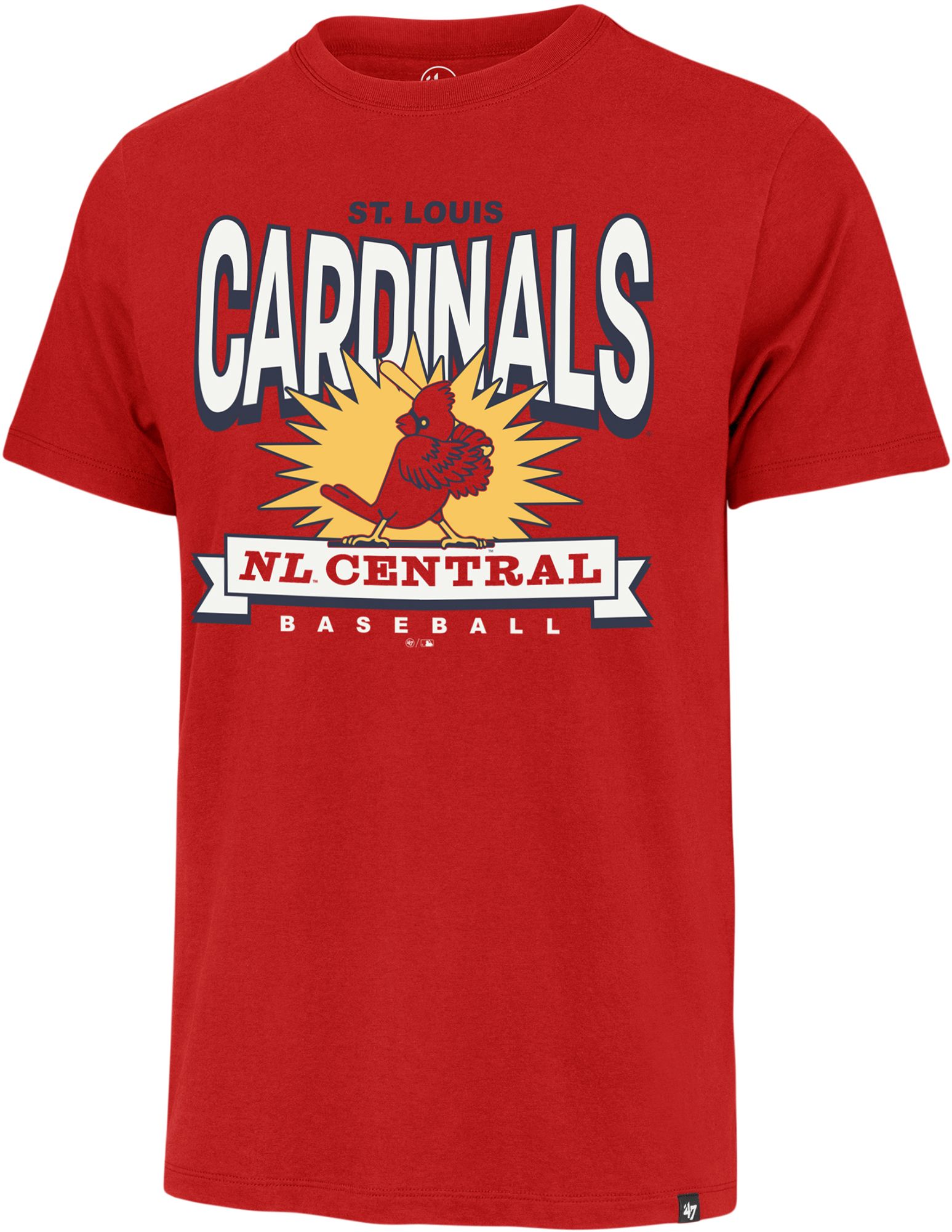 '47 Men's St. Louis Cardinals Red Cooperstown Twelve Six Franklin T-Shirt