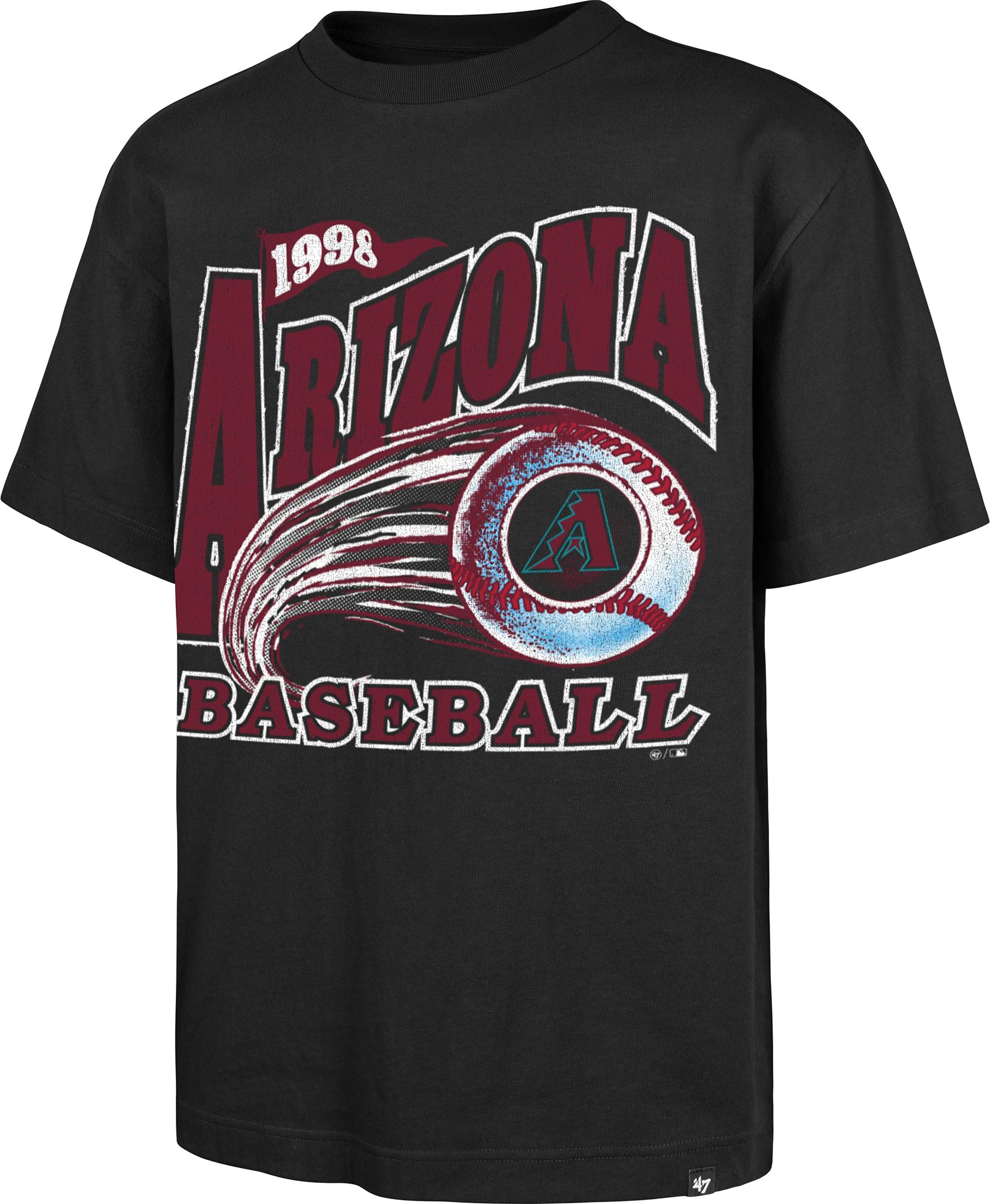 '47 Men's Arizona Diamondbacks Black Foundation T-Shirt