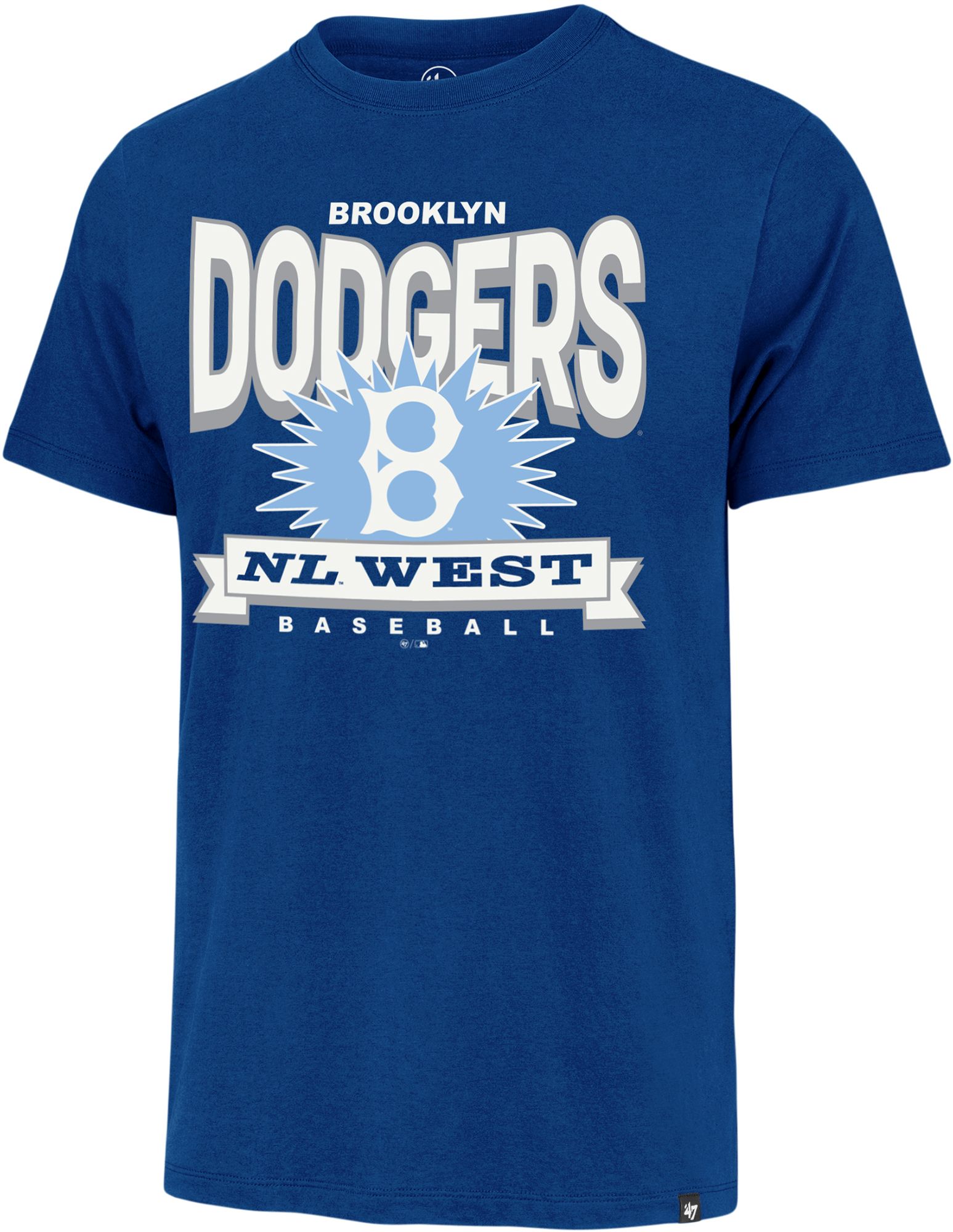 '47 Men's Los Angeles Dodgers Blue Cooperstown Twelve Six Franklin T-Shirt