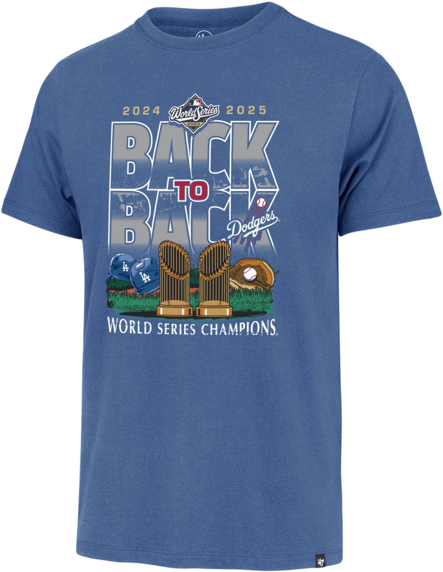 '47 Men's Los Angeles Dodgers 2025 World Series Back-2-Back Champions Franklin T-Shirt