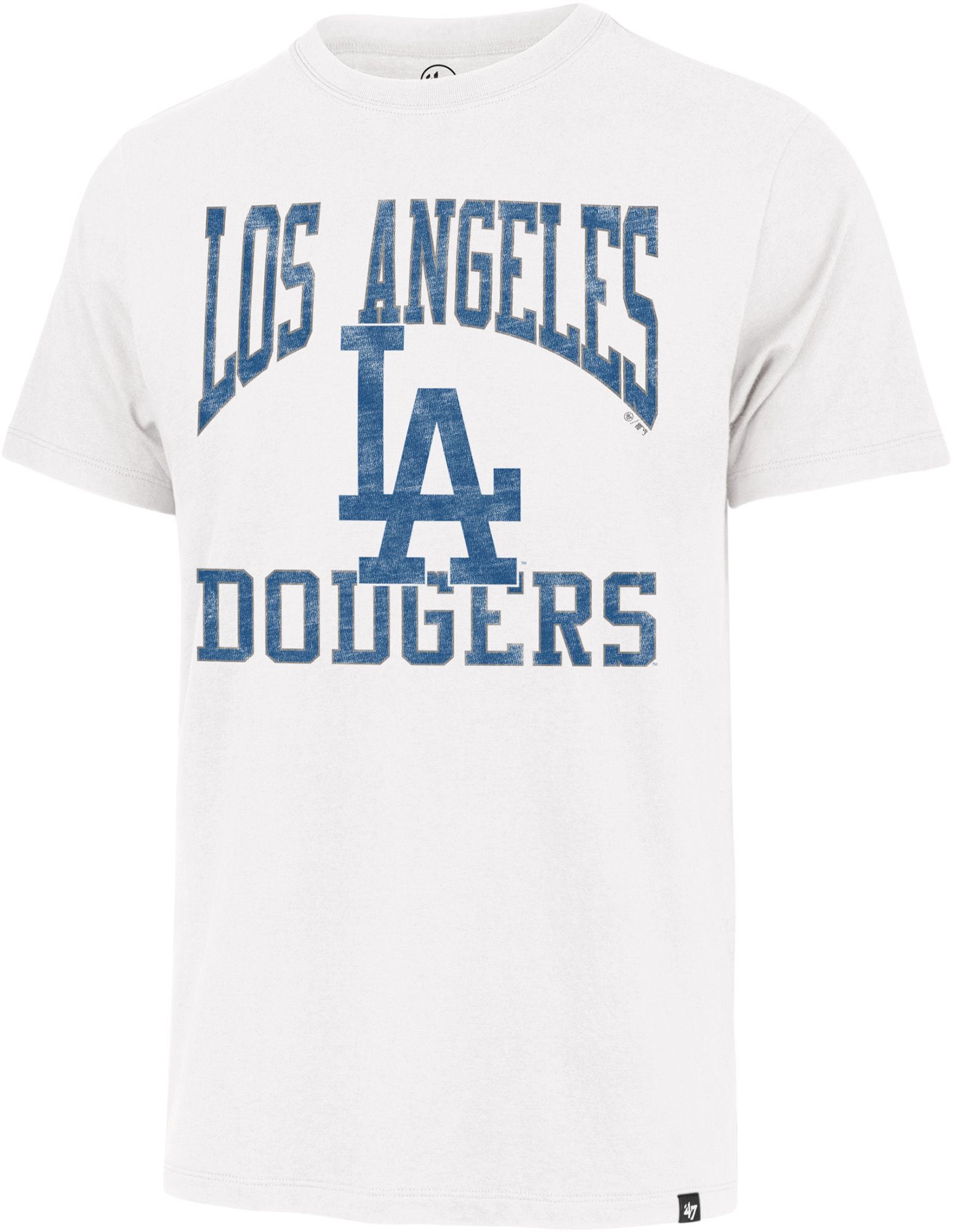'47 Men's Los Angeles Dodgers White Wash Franklin T-Shirt