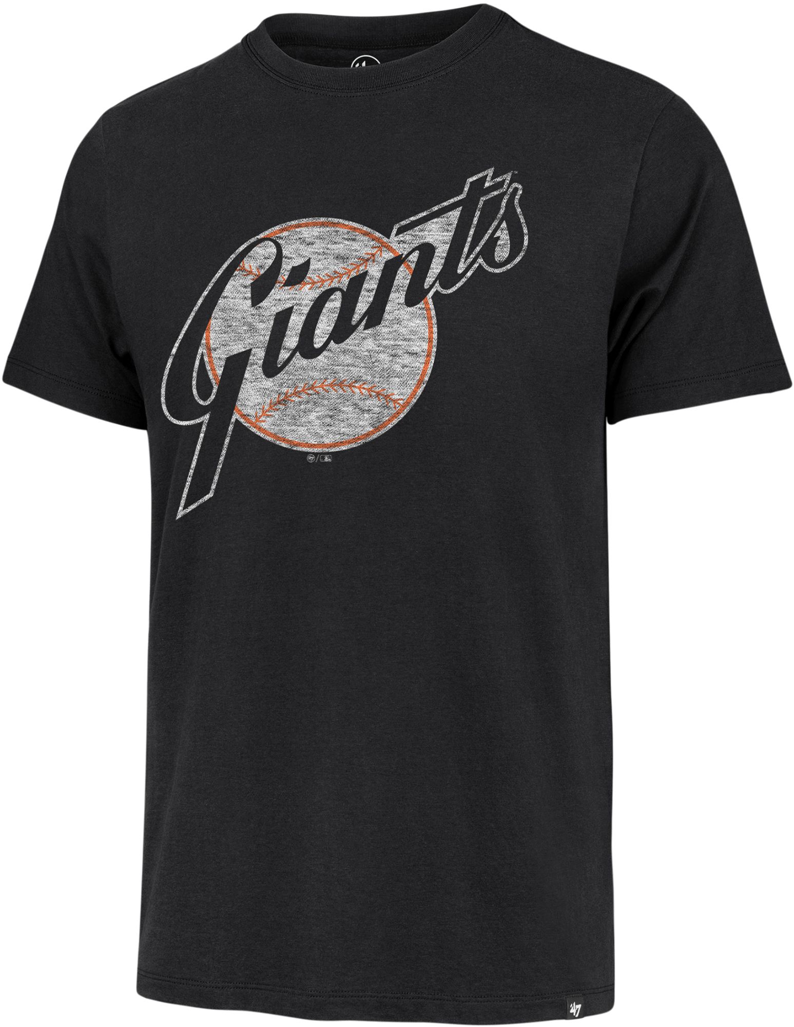 '47 Men's San Francisco Giants Black Franklin Cooperstown T-Shirt