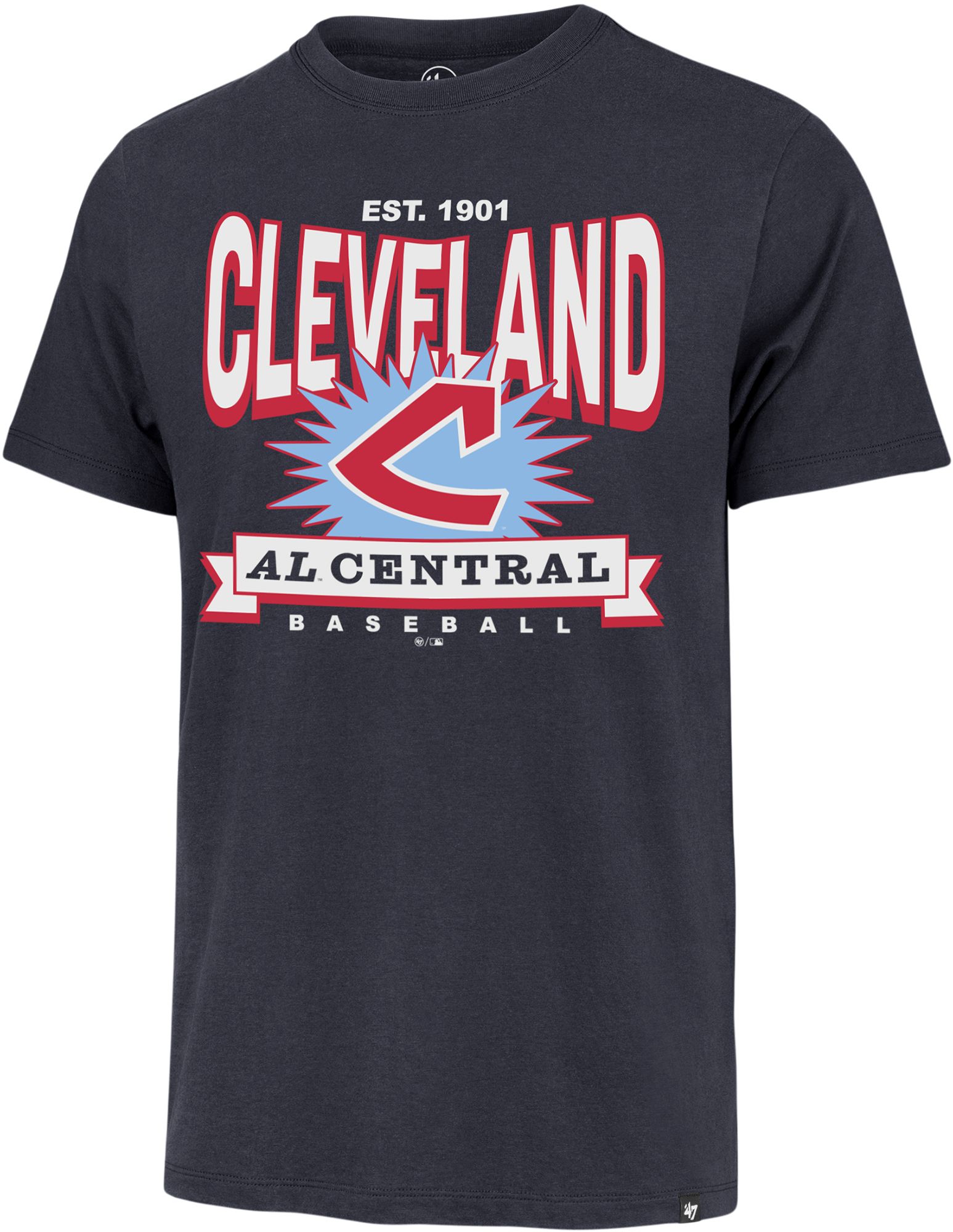 '47 Men's Cleveland Guardians Blue Franklin Cooperstown T-Shirt