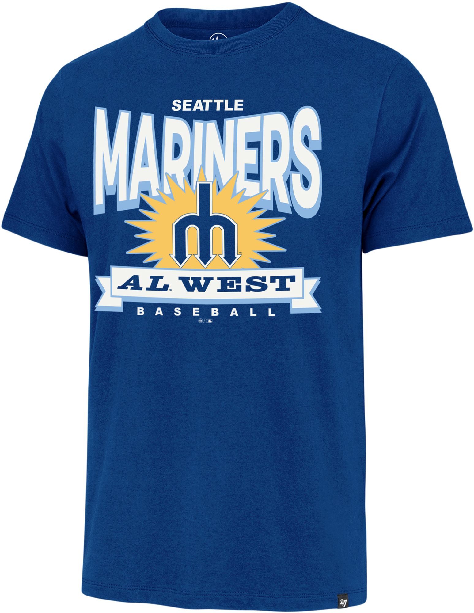 '47 Men's Seattle Mariners Blue Cooperstown Twelve Six Franklin T-Shirt