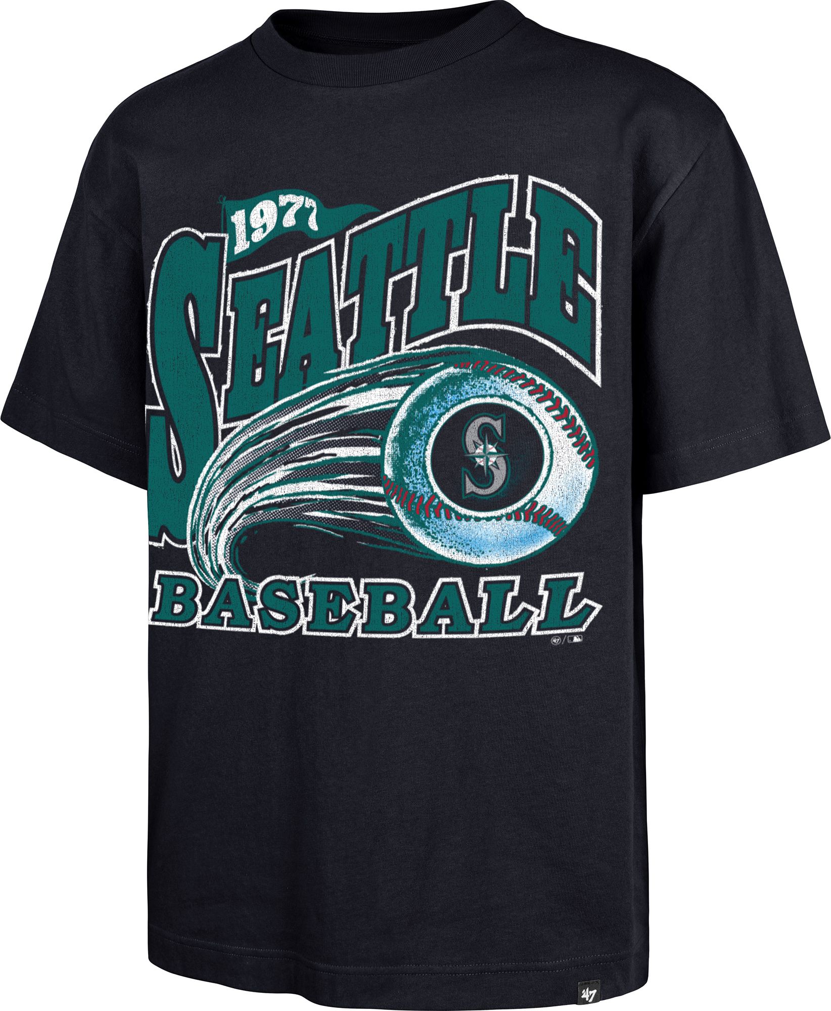 '47 Men's Seattle Mariners Navy Foundation T-Shirt