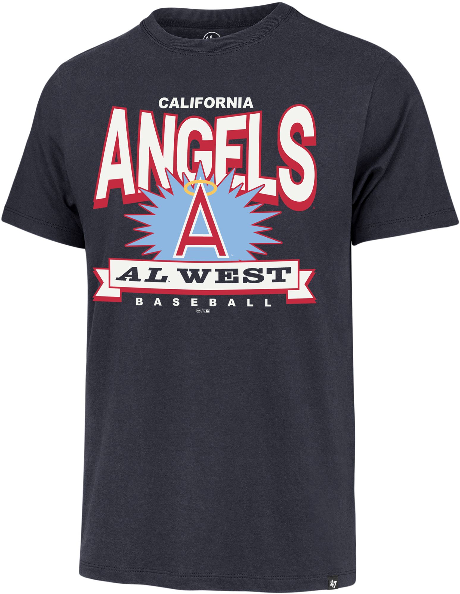 '47 Men's Los Angeles Angels Blue Cooperstown Twelve Six Franklin T-Shirt