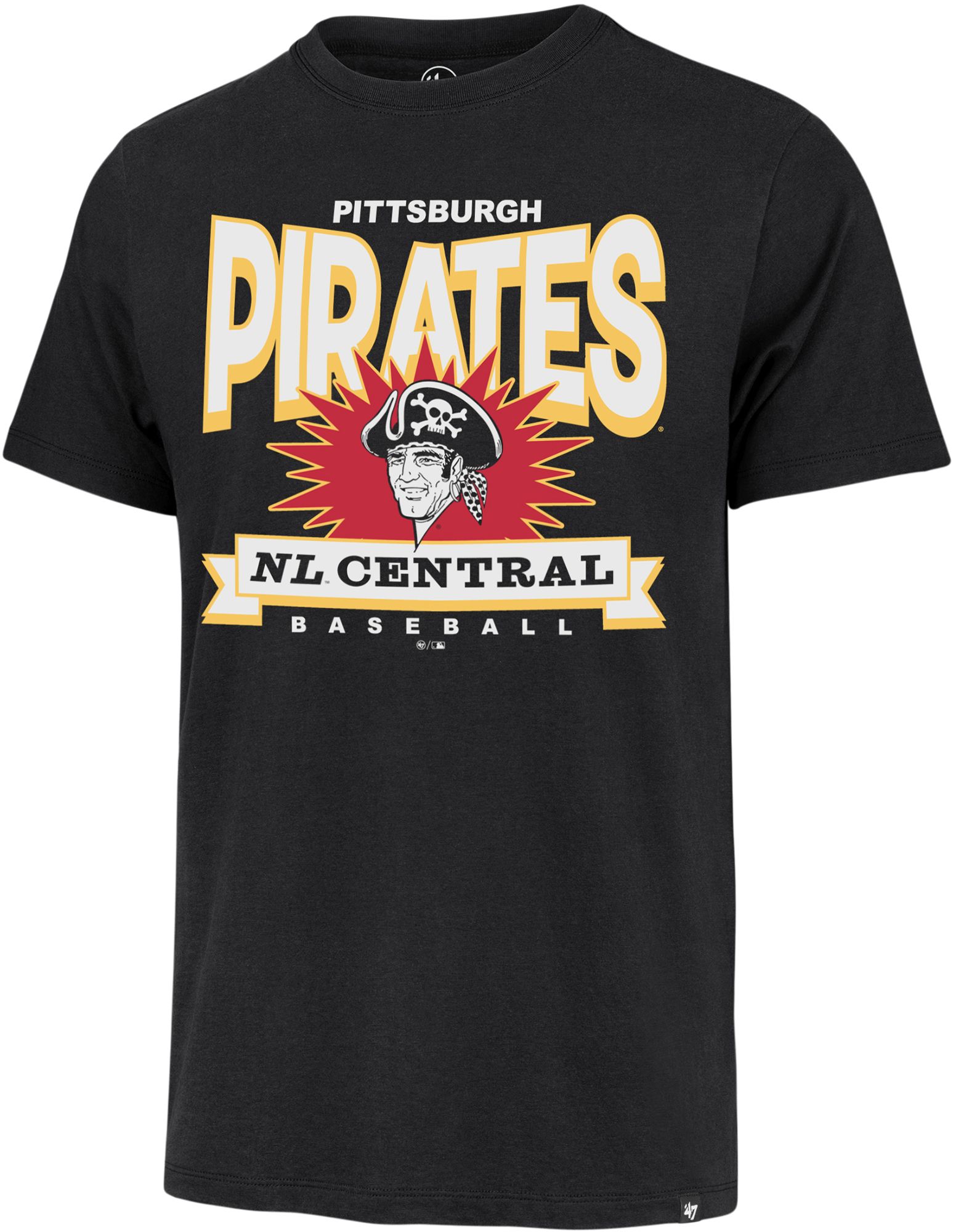'47 Men's Pittsburgh Pirates Black Franklin T-Shirt
