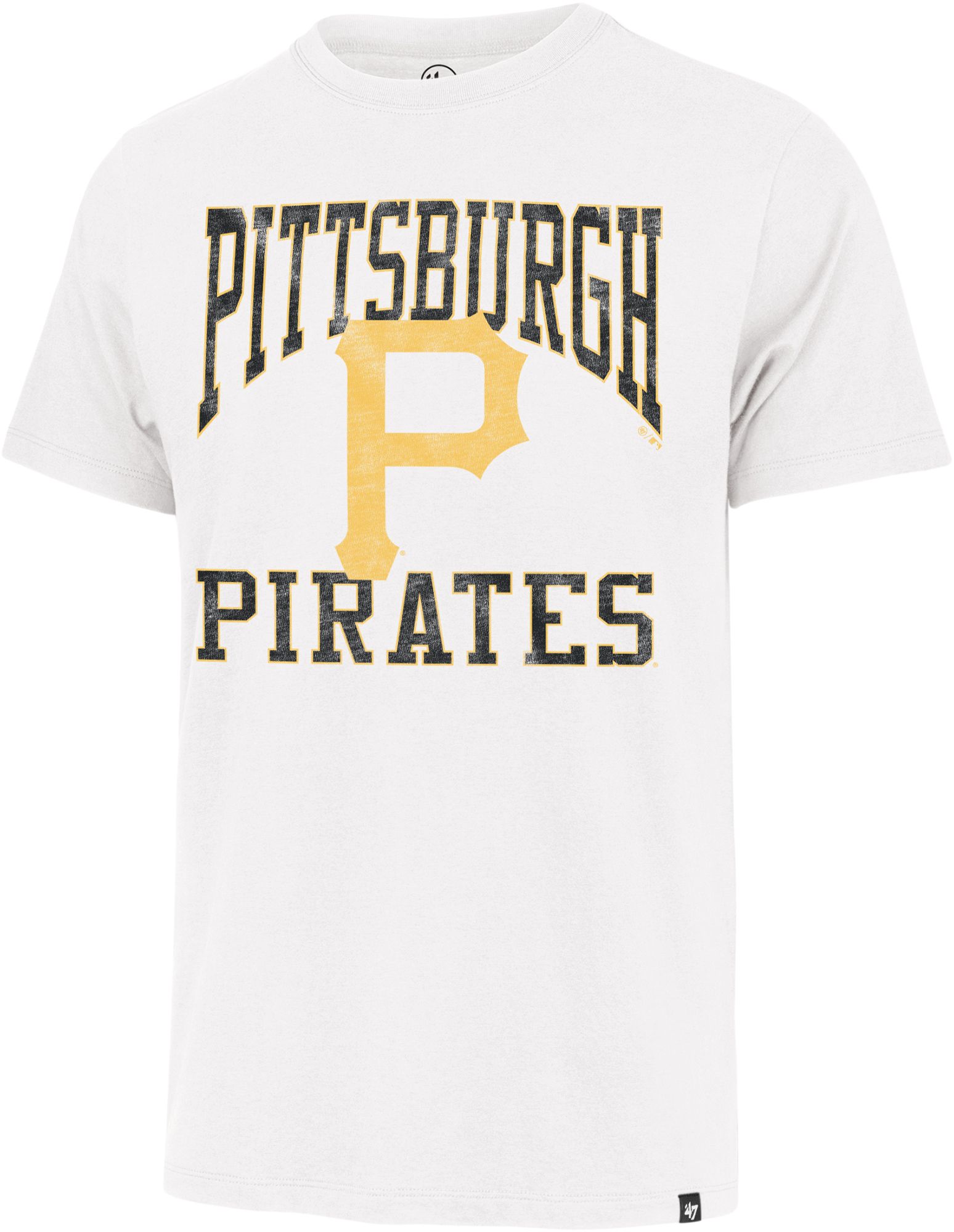 '47 Men's Pittsburgh Pirates White Wash Franklin T-Shirt