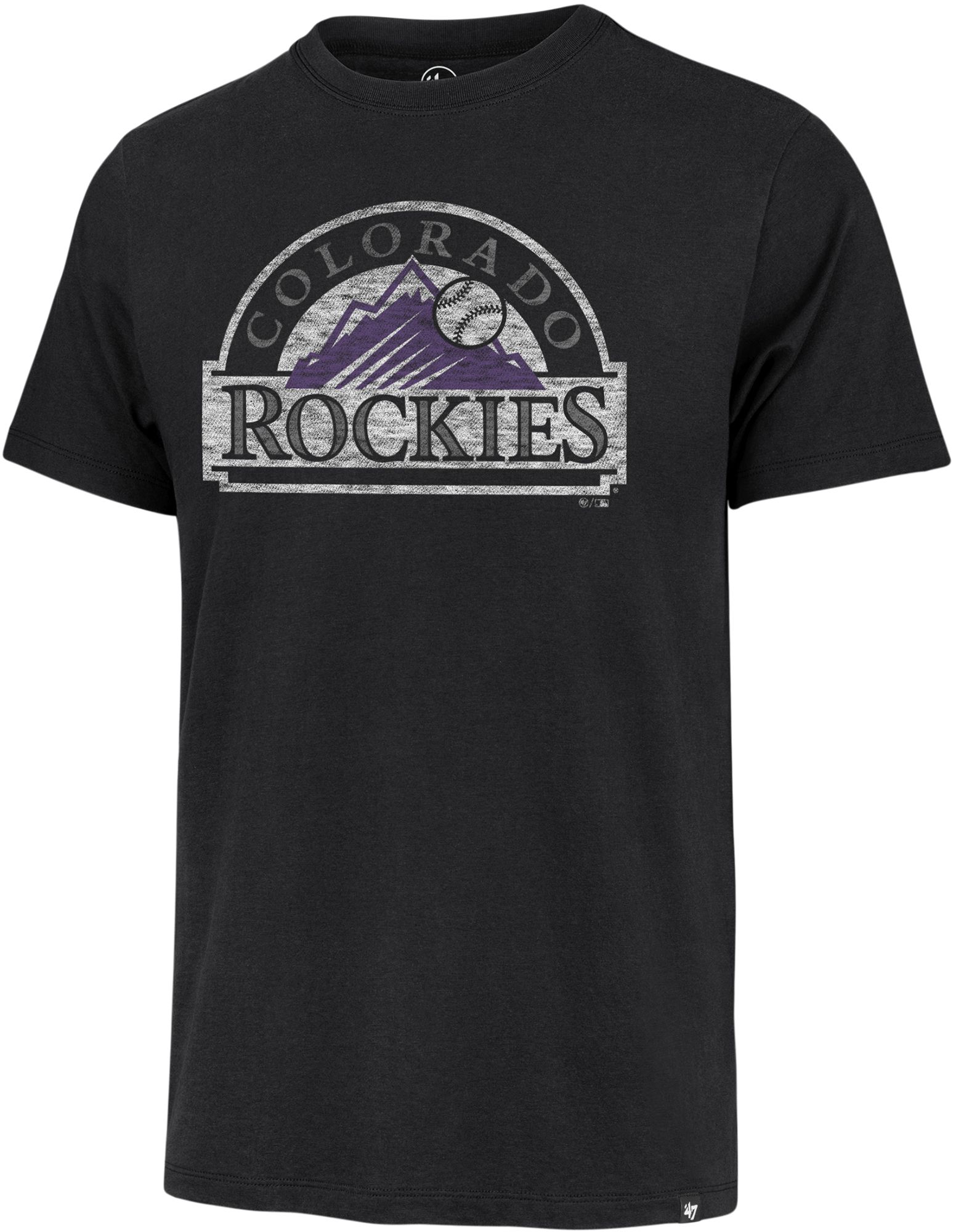 '47 Men's Colorado Rockies Black Premier Franklin T-Shirt