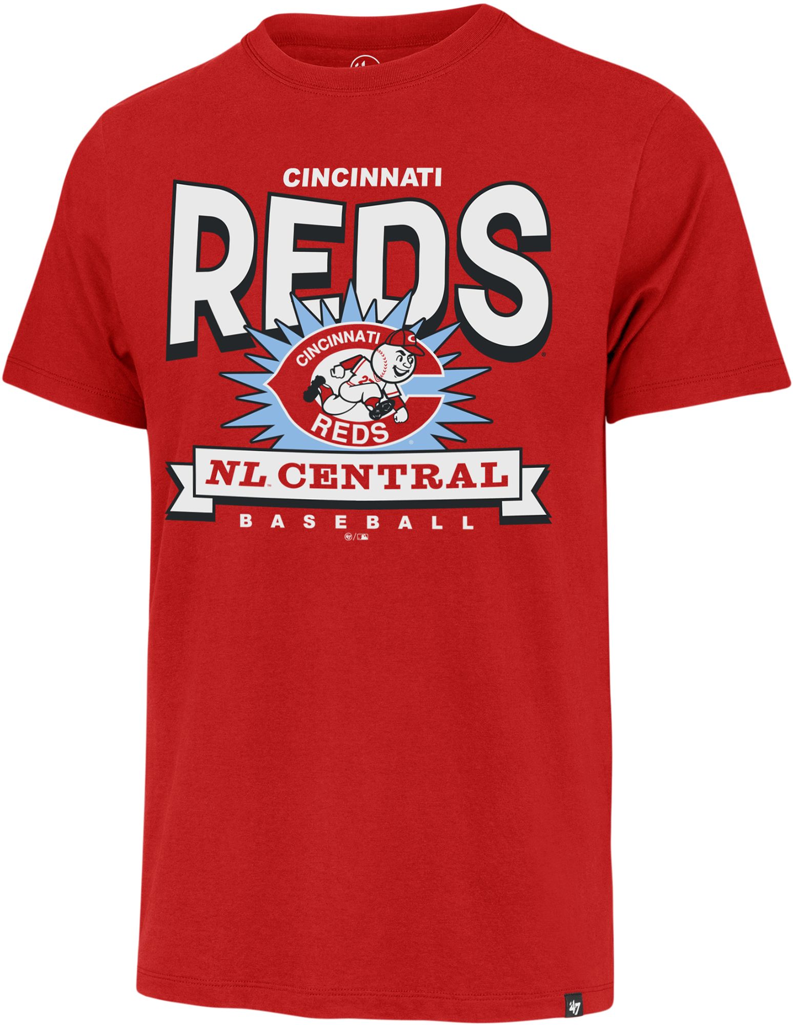 '47 Men's Cincinnati Reds Red Franklin Cooperstown T-Shirt