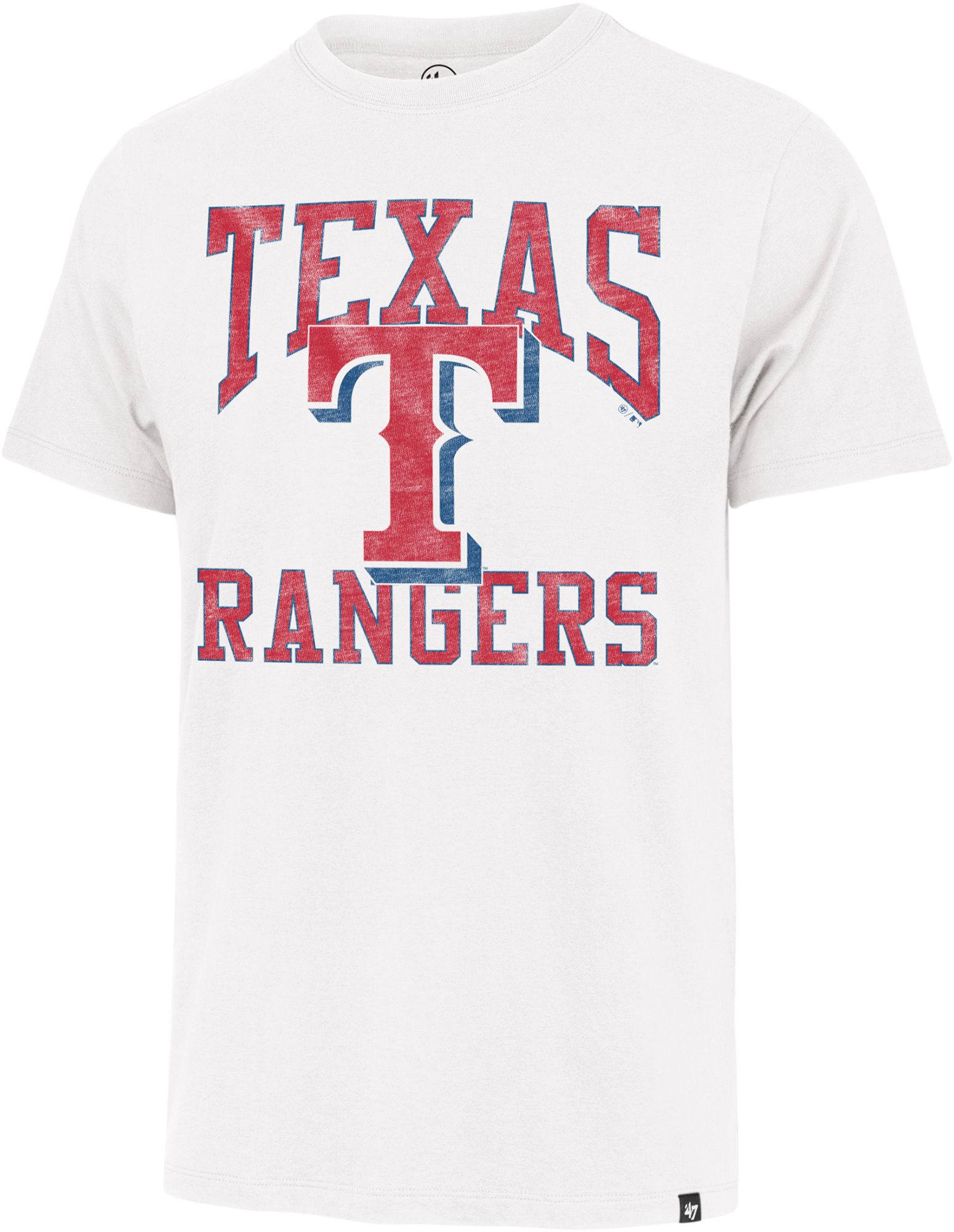'47 Men's Texas Rangers White Wash Franklin T-Shirt
