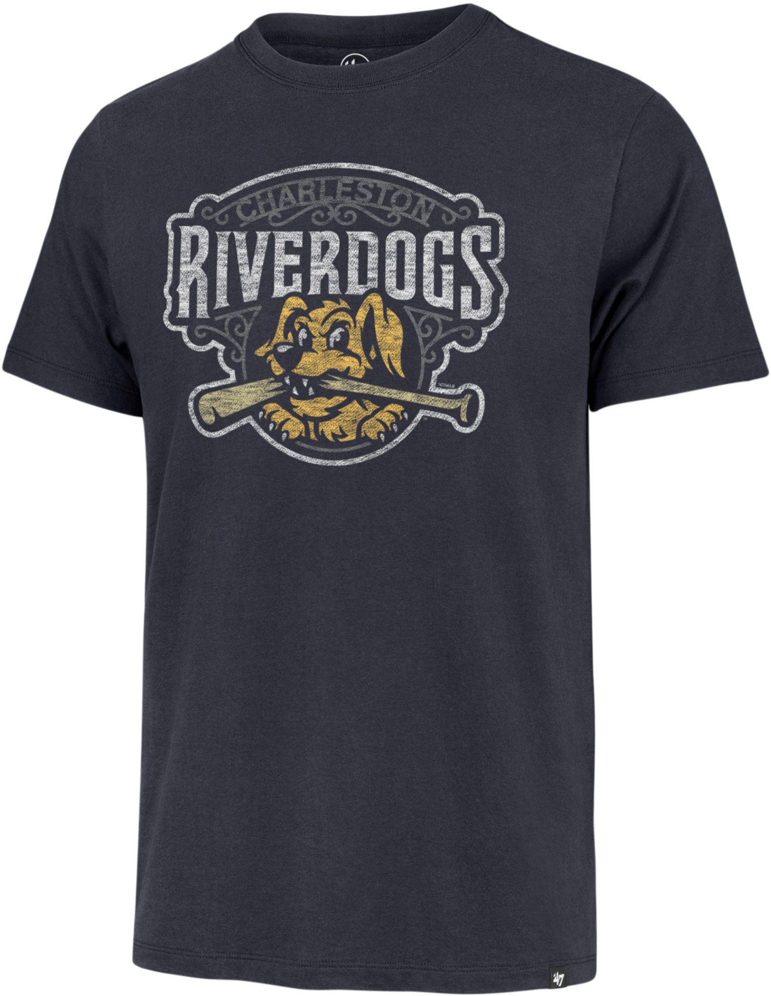 '47 Men's Charleston River Dogs Navy Premium Franklin T-Shirt