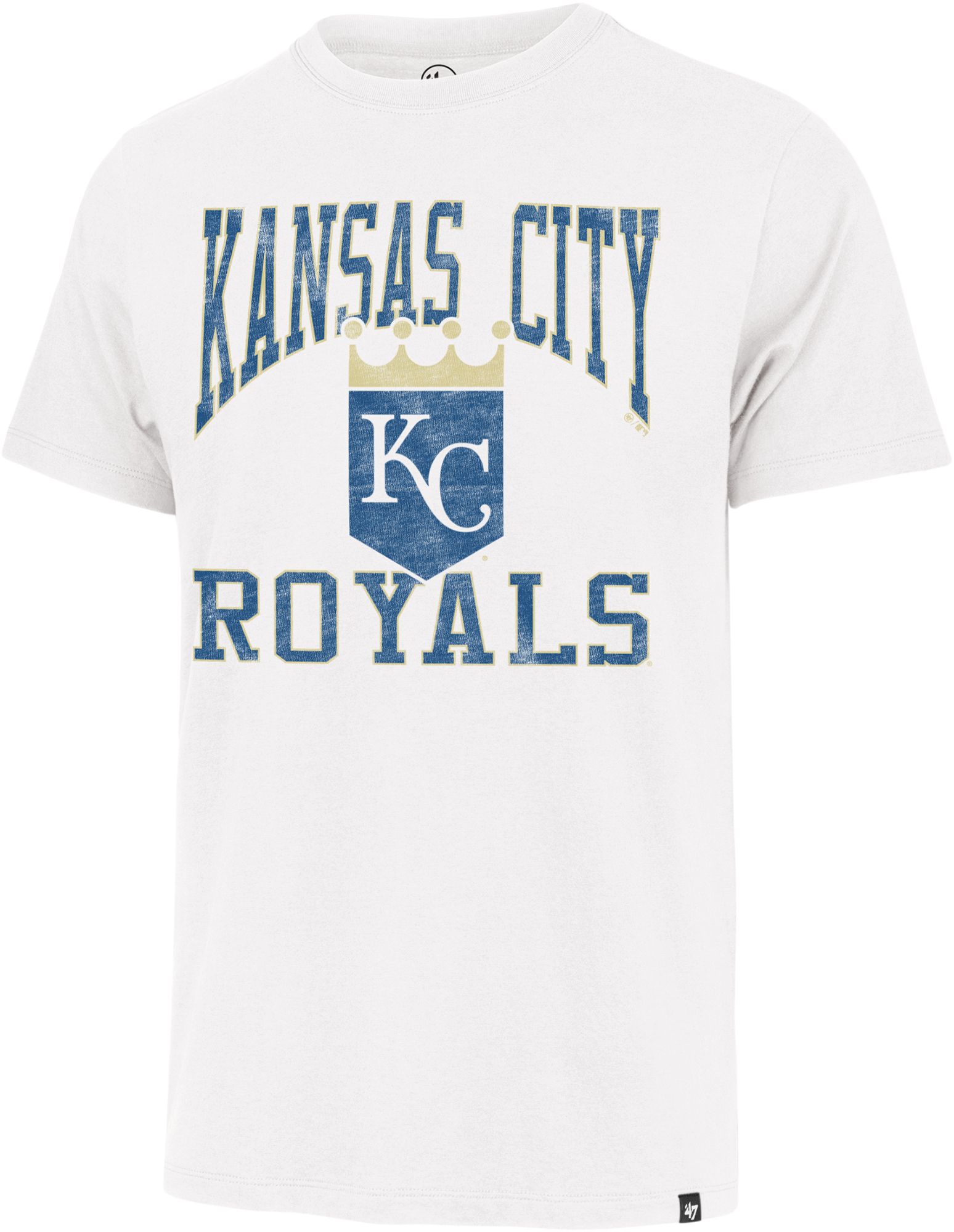 '47 Men's Kansas City Royals White Wash Franklin T-Shirt