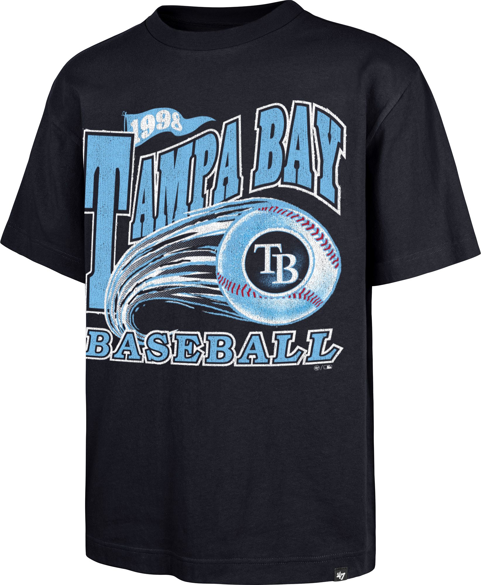 '47 Men's Tampa Bay Rays Navy Foundation T-Shirt