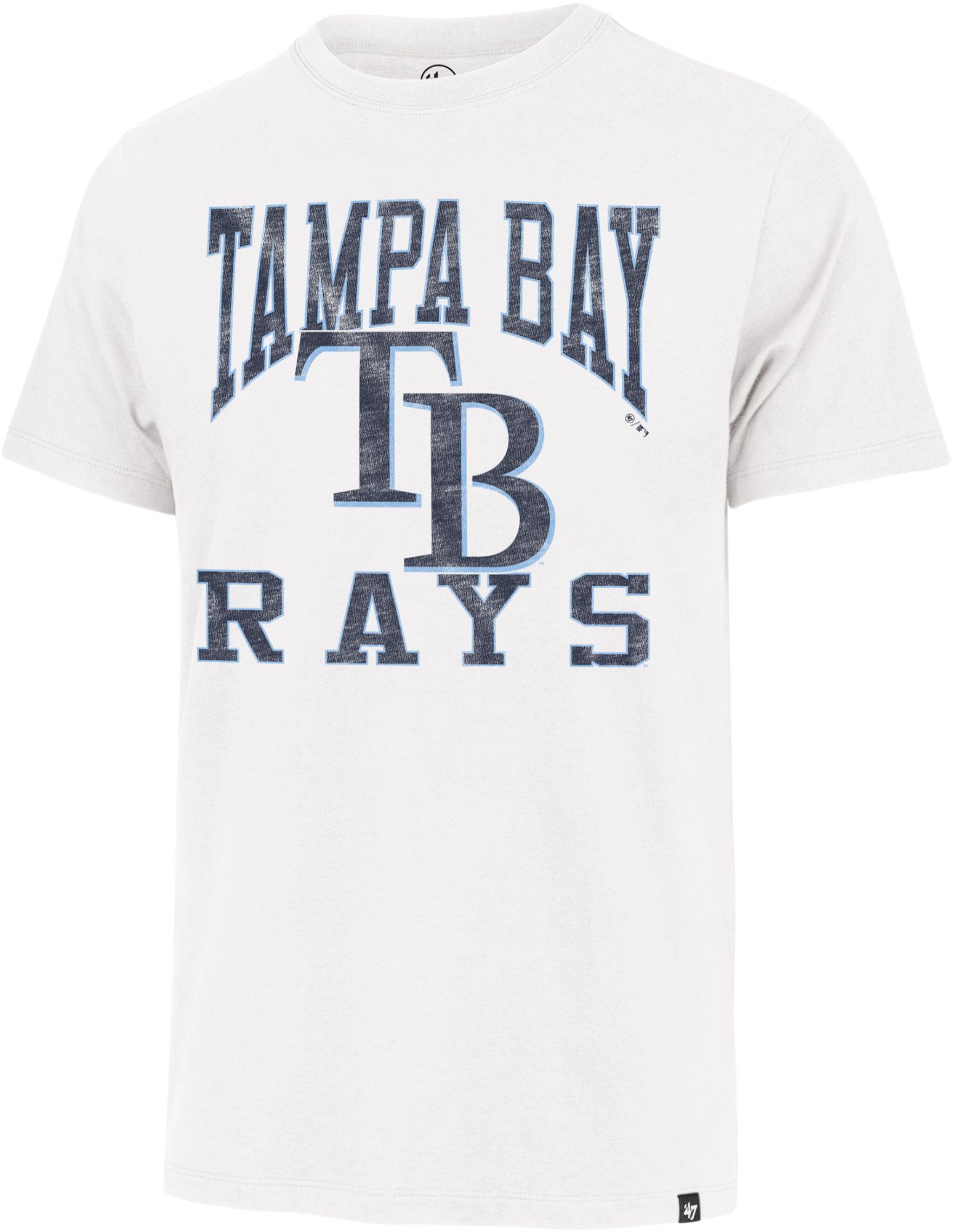 '47 Men's Tampa Bay Rays White Wash Franklin T-Shirt