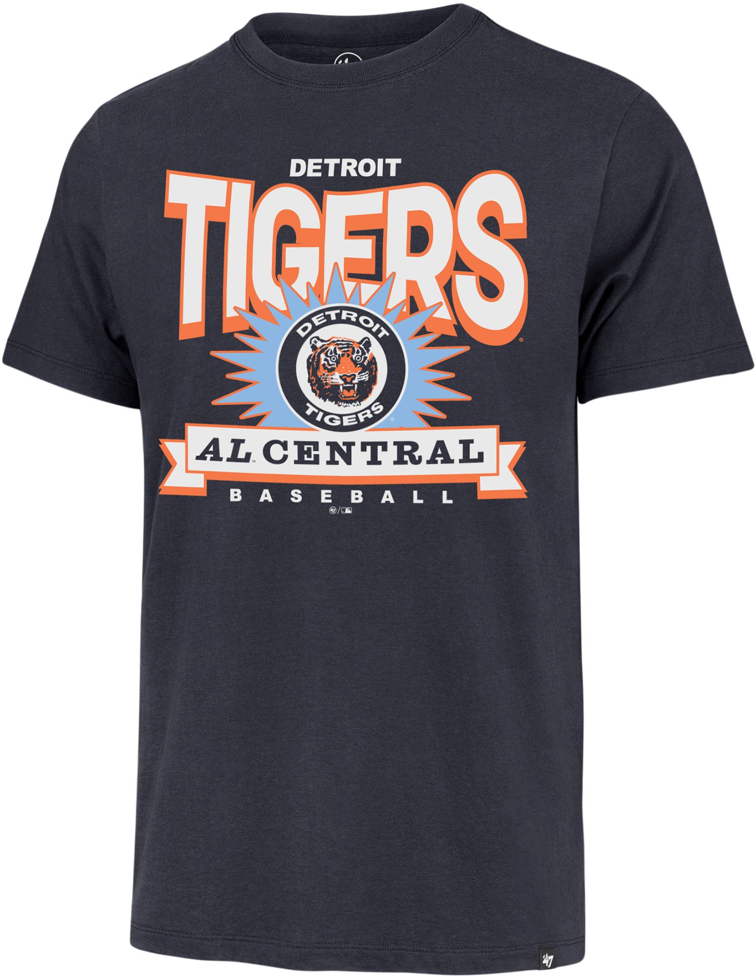 '47 Men's Detroit Tigers Blue Franklin Cooperstown T-Shirt
