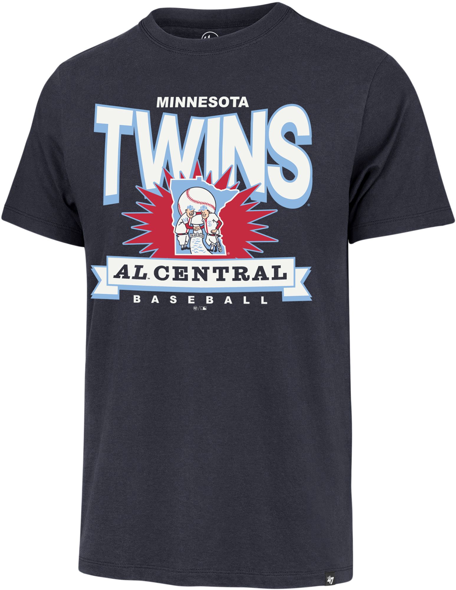 '47 Men's Minnesota Twins Blue Cooperstown Twelve Six Franklin T-Shirt