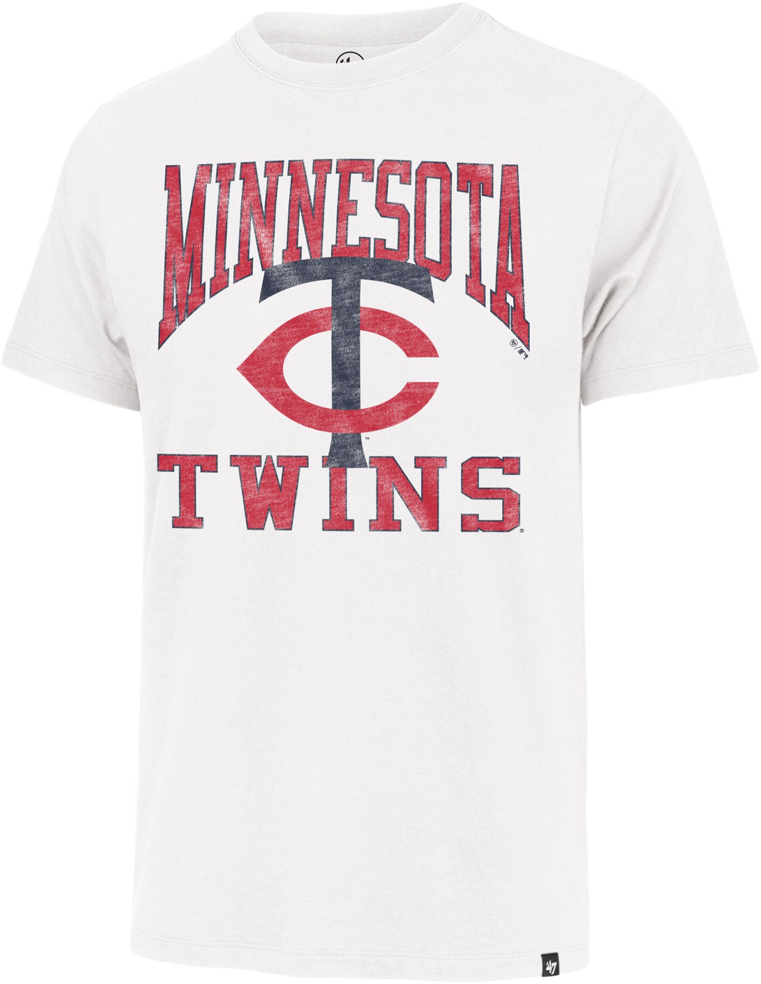 '47 Men's Minnesota Twins White Wash Franklin T-Shirt