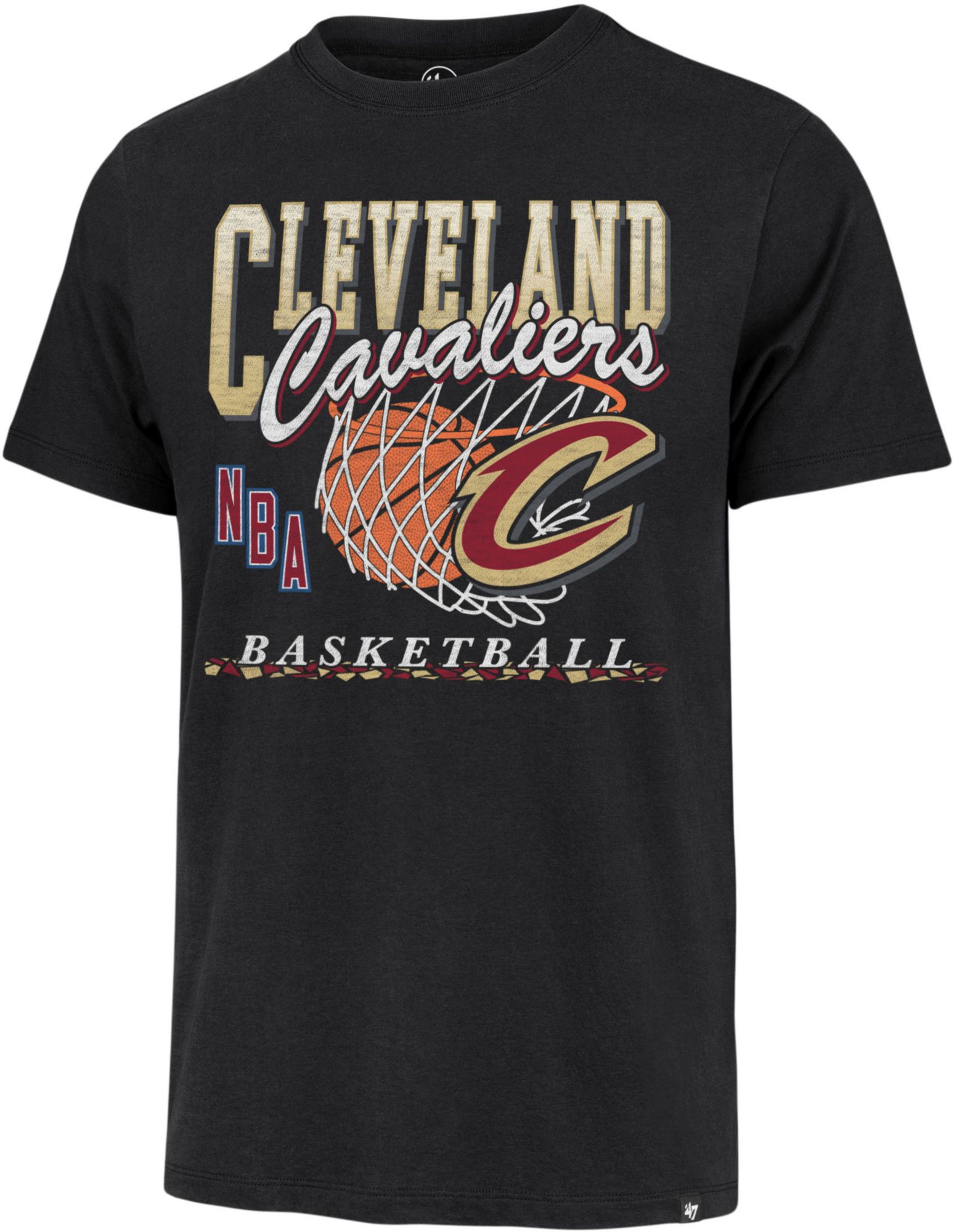 '47 Men's Cleveland Cavaliers Buckets Frankie Black T-Shirt