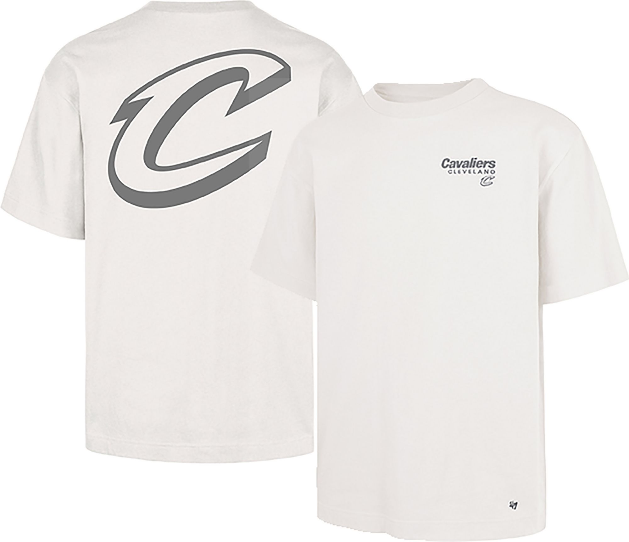 '47 Men's Cleveland Cavaliers Off White Contemporary Basics Lateral Foundation T-Shirt
