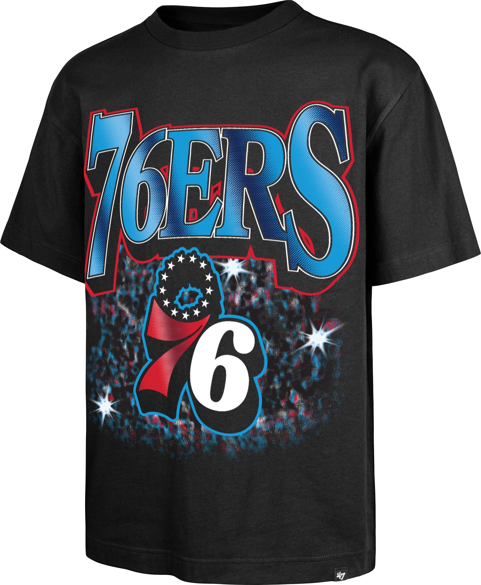 '47 Men's Philadelphia 76ers Black Everytime Foundation T-Shirt