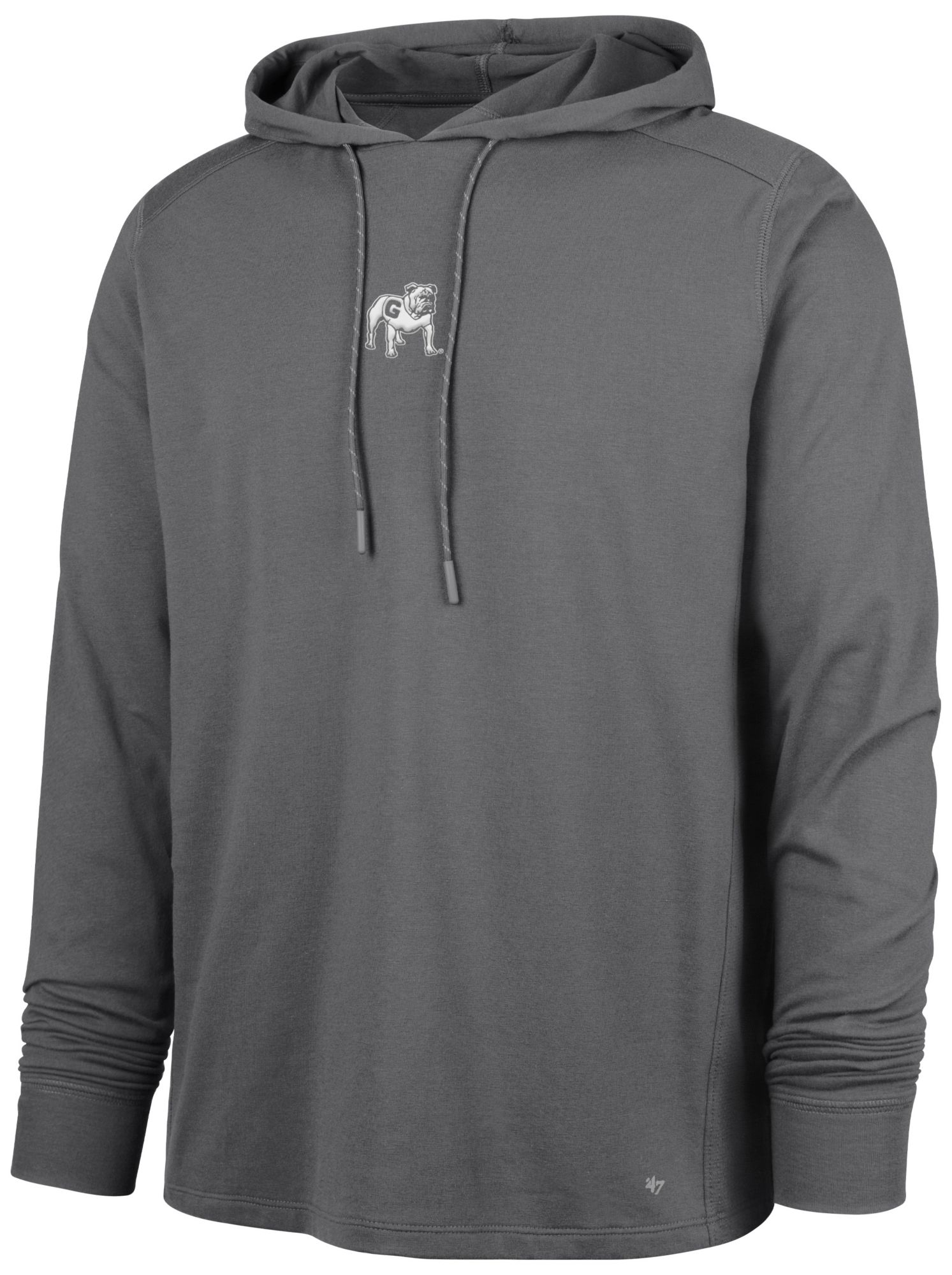 '47 Men's Georgia Bulldogs Shadow Gray Forward Long Sleeve Hoodie