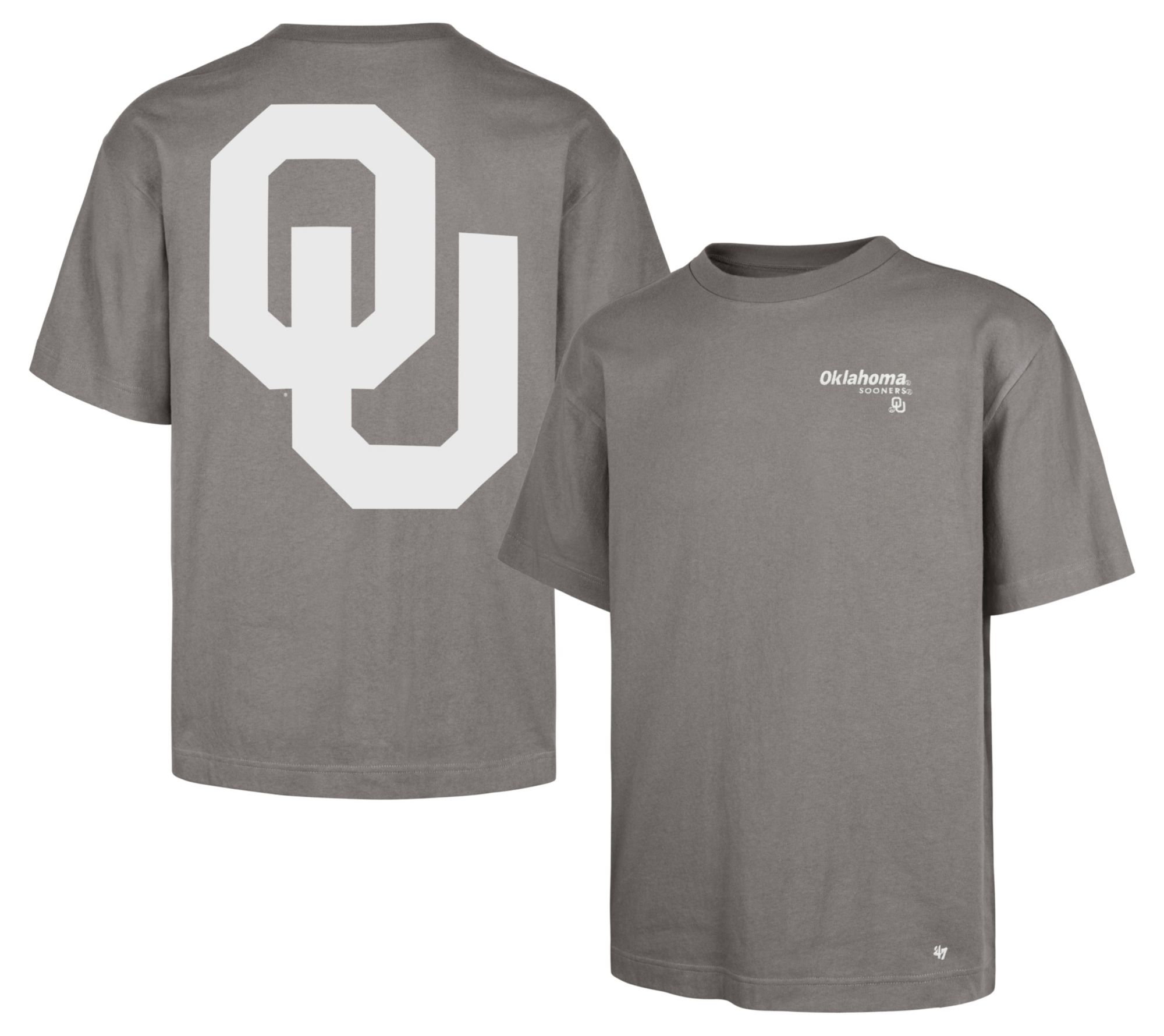'47 Men's Oklahoma Sooners Wolf Grey Lateral Foundation Short Sleeve T-Shirt