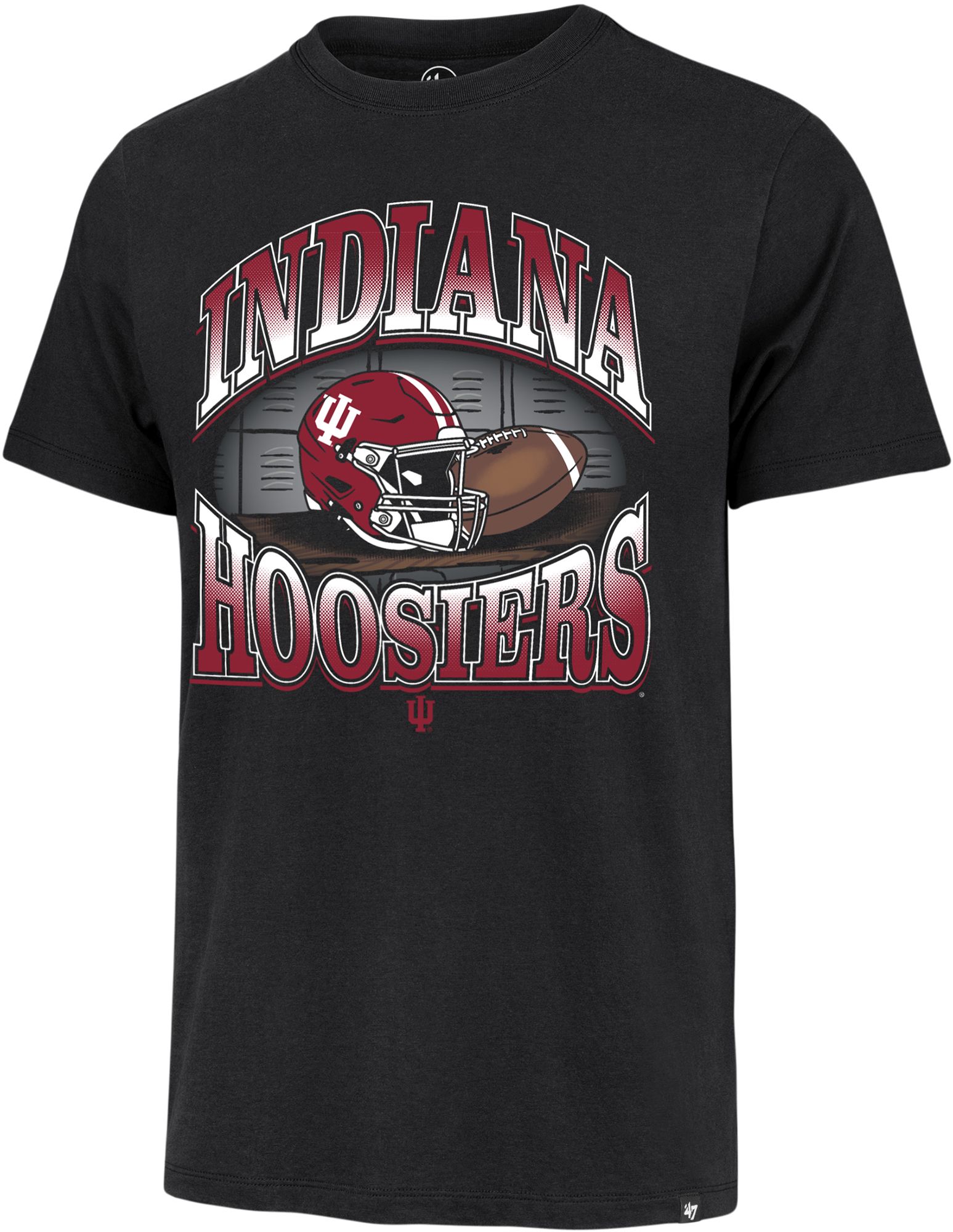 '47 Men's Indiana Hoosiers Black Regional Franklin Football T-Shirt