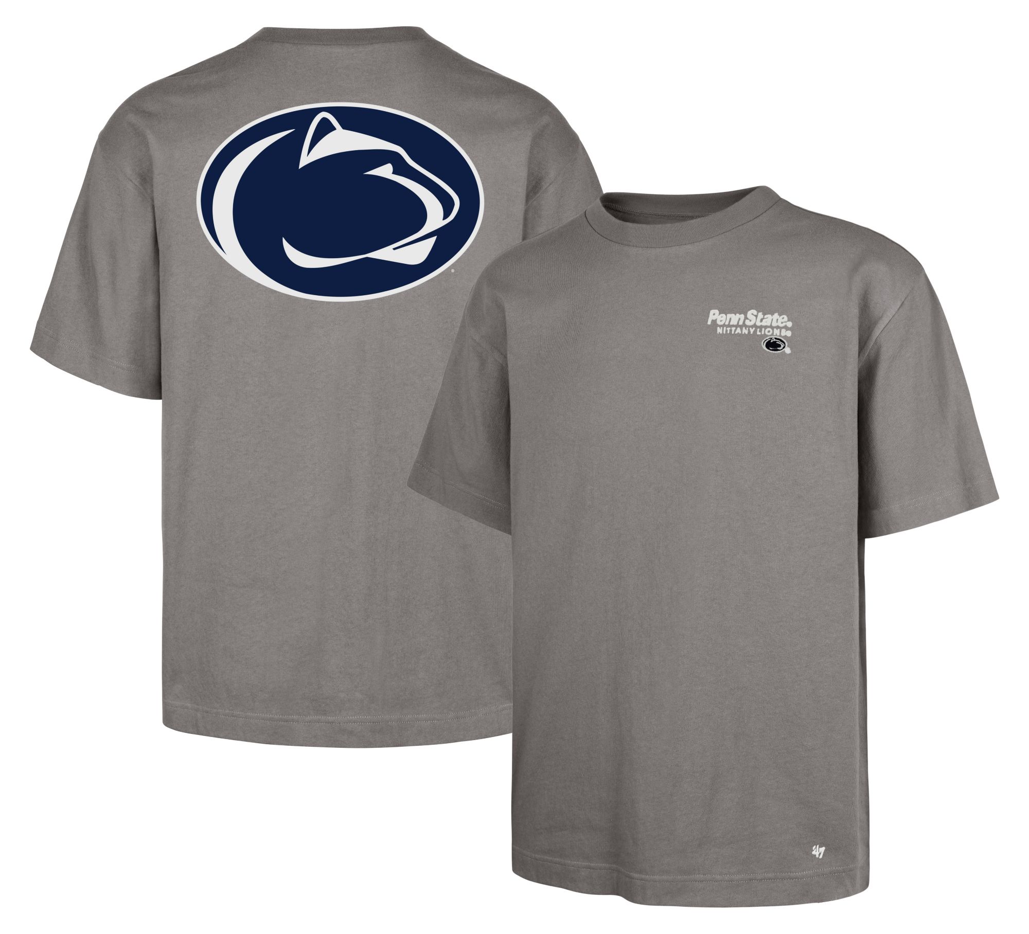 '47 Men's Penn State Nittany Lions Wolf Grey Lateral Foundation Short Sleeve T-Shirt