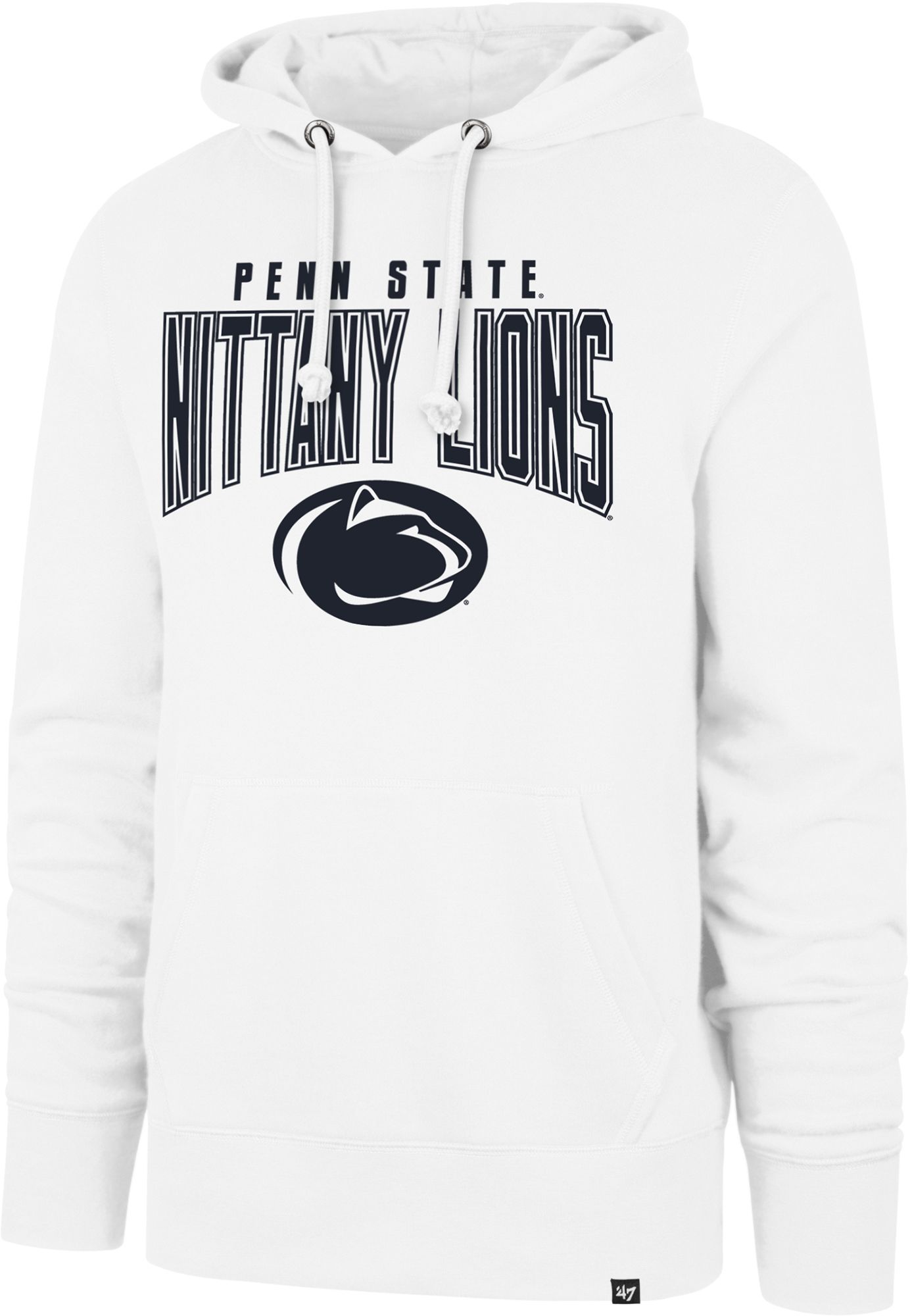 47 Men's Penn State Nittany Lions White Arch Headline Hoodie