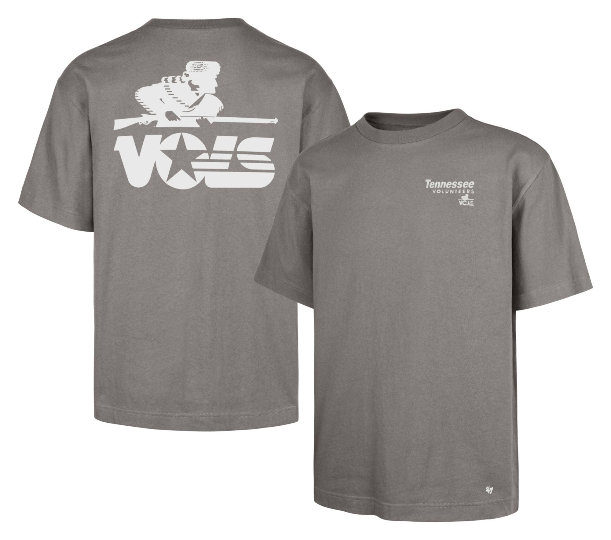 '47 Men's Tennessee Volunteers Wolf Grey Lateral Foundation Short Sleeve T-Shirt