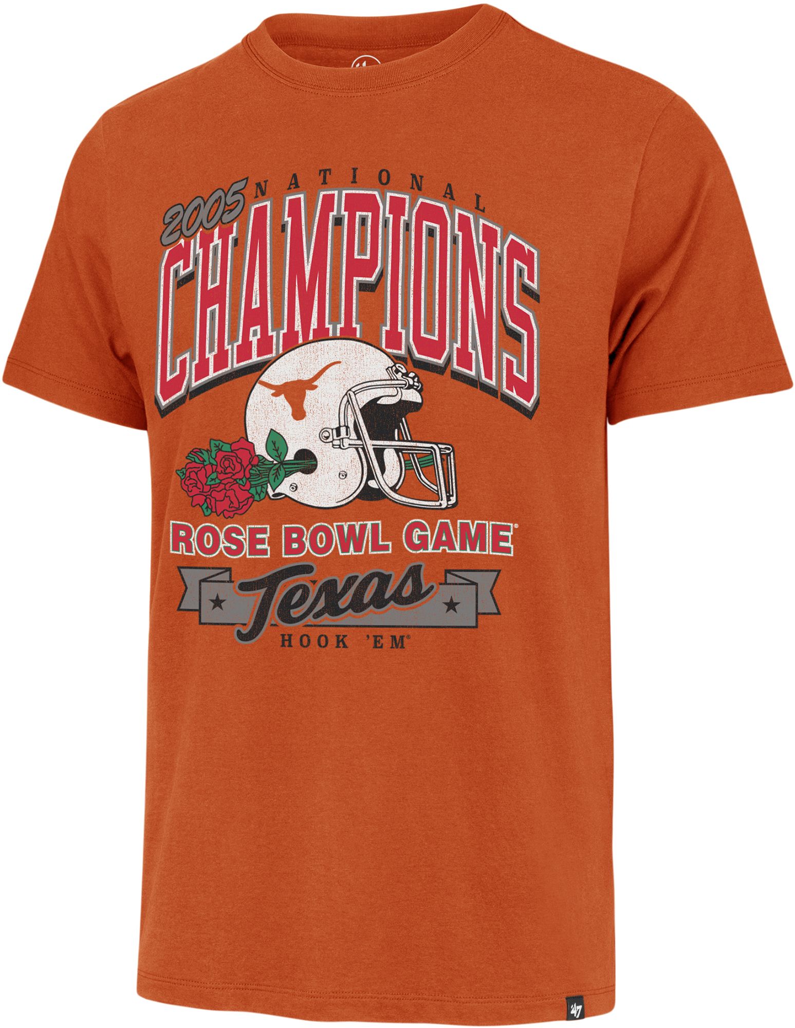 '47 Men's Texas Longhorns Orange Franklin National Champions T-Shirt