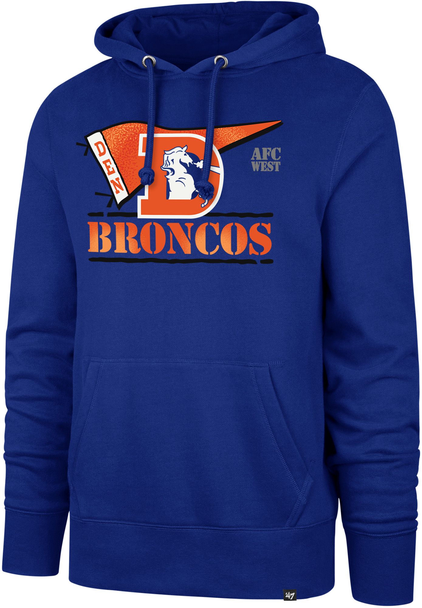 '47 Men's Denver Broncos Royal Motion Headline Hoodie