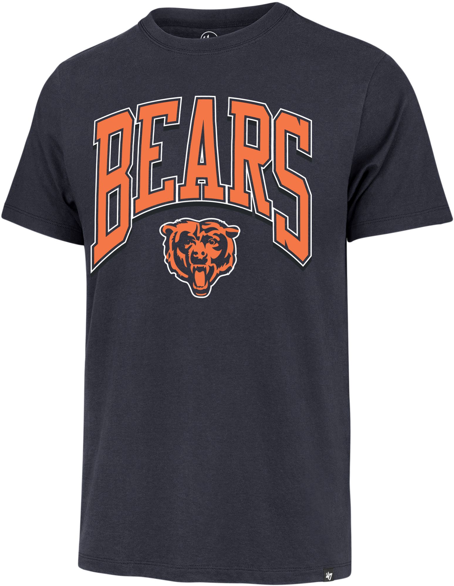 '47 Men's Chicago Bears Navy Walk Tall Franklin T-Shirt
