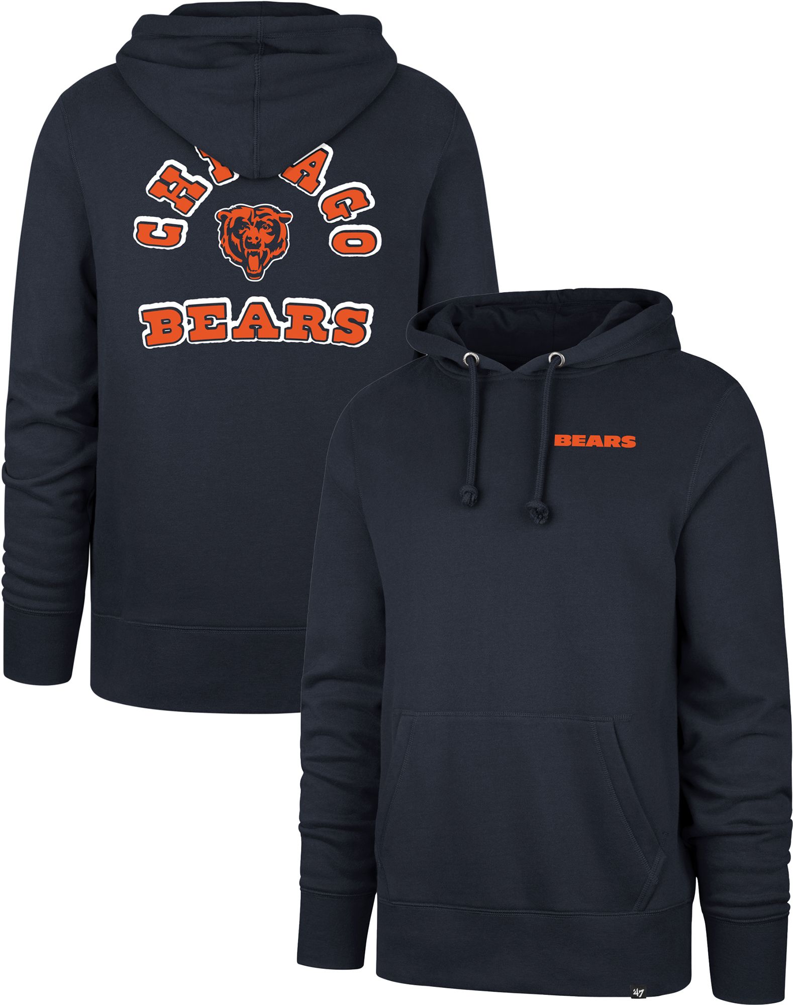 '47 Men's Chicago Bears Navy Comeback Hoodie