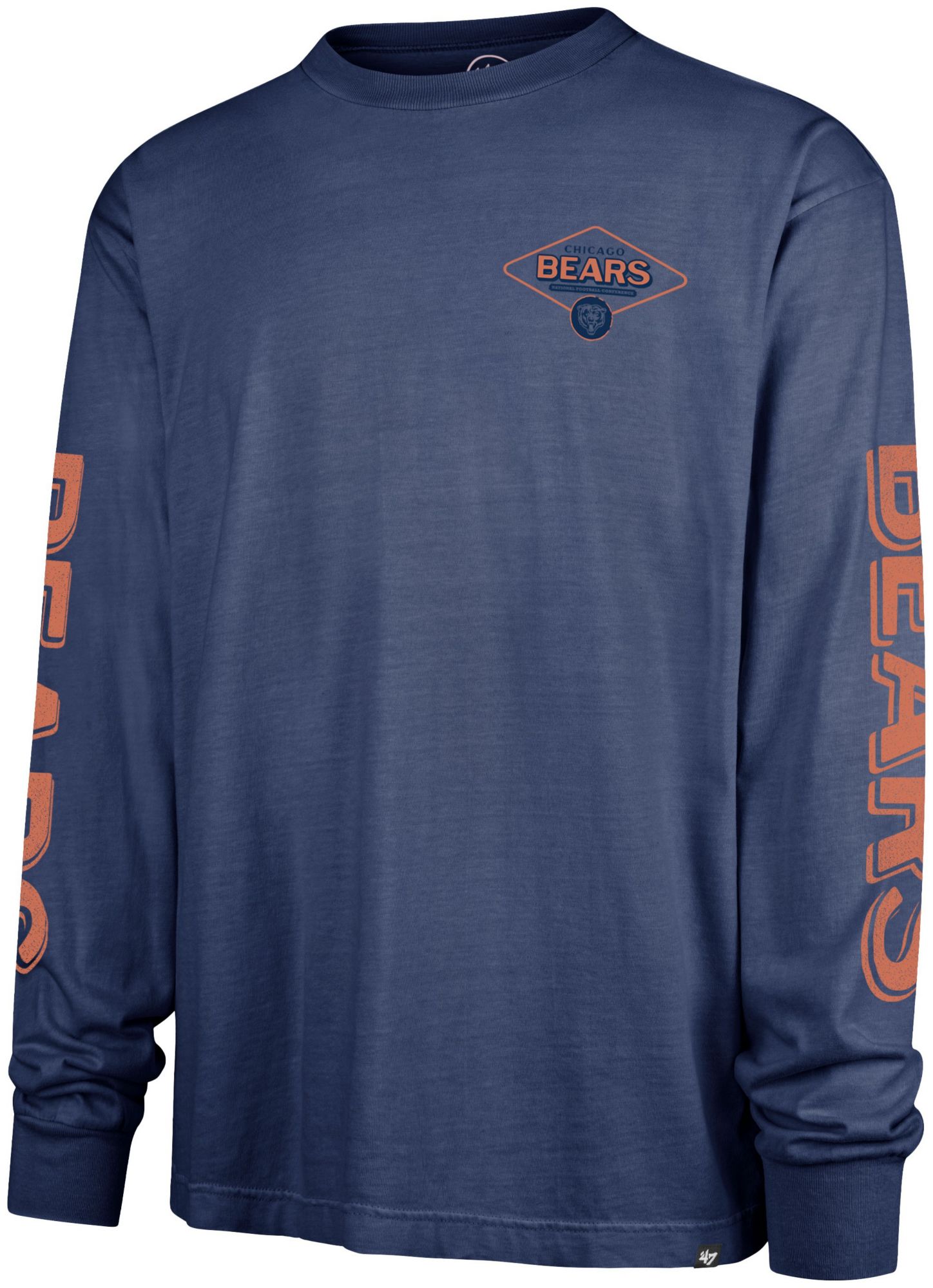 '47 Men's Chicago Bears Navy Ravine Foundation Long Sleeve T-Shirt